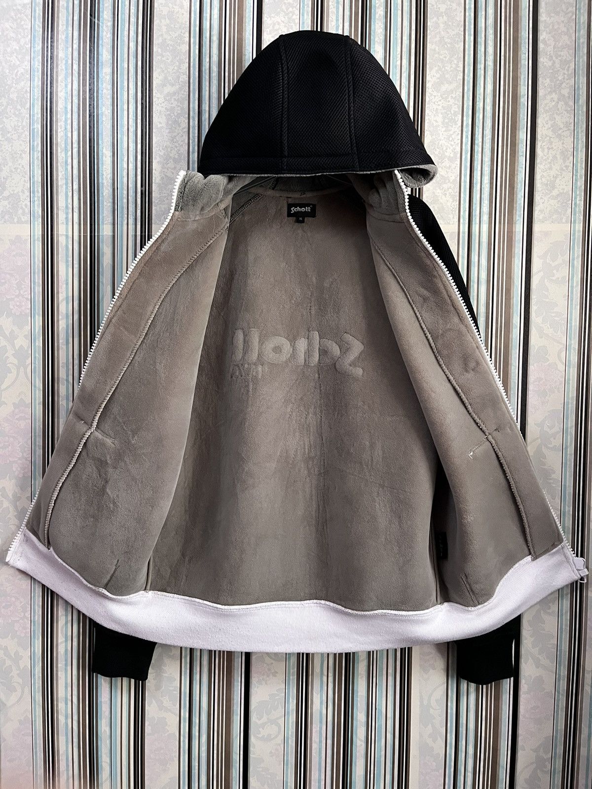 Schott 1990s Two tone mesh hood #F5 Size US XL / EU 56 / 4 - 4 Thumbnail