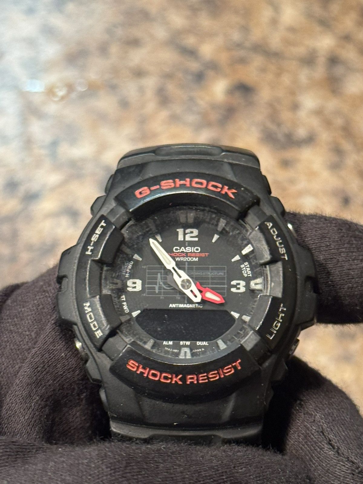 G Shock Casio G-Shock Black & Red Analog-Digital Watch – 200M Size ONE SIZE - 6 Thumbnail