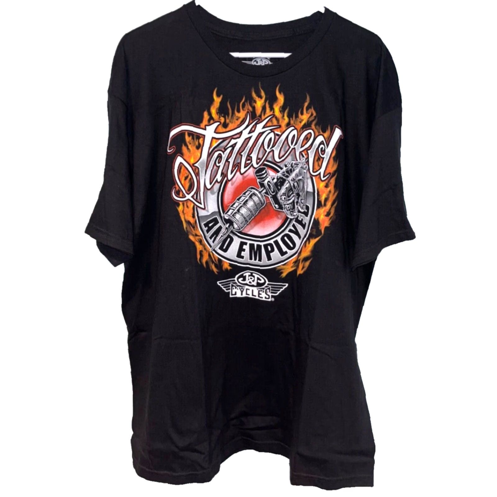 Vintage J&P Cycles Tattooed And Employed Motorcycles Biker T-shirt Size XL Size US XL / EU 56 / 4 - 3 Thumbnail