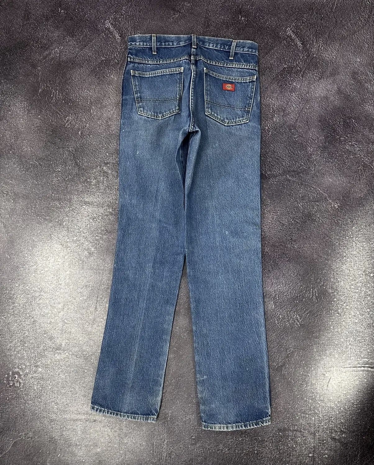 Dickies × Vintage Vintage Dickies Faded Blue Work Denim Hype Slim Flared Jeans Size US 34 / EU 50 - 1 Thumbnail
