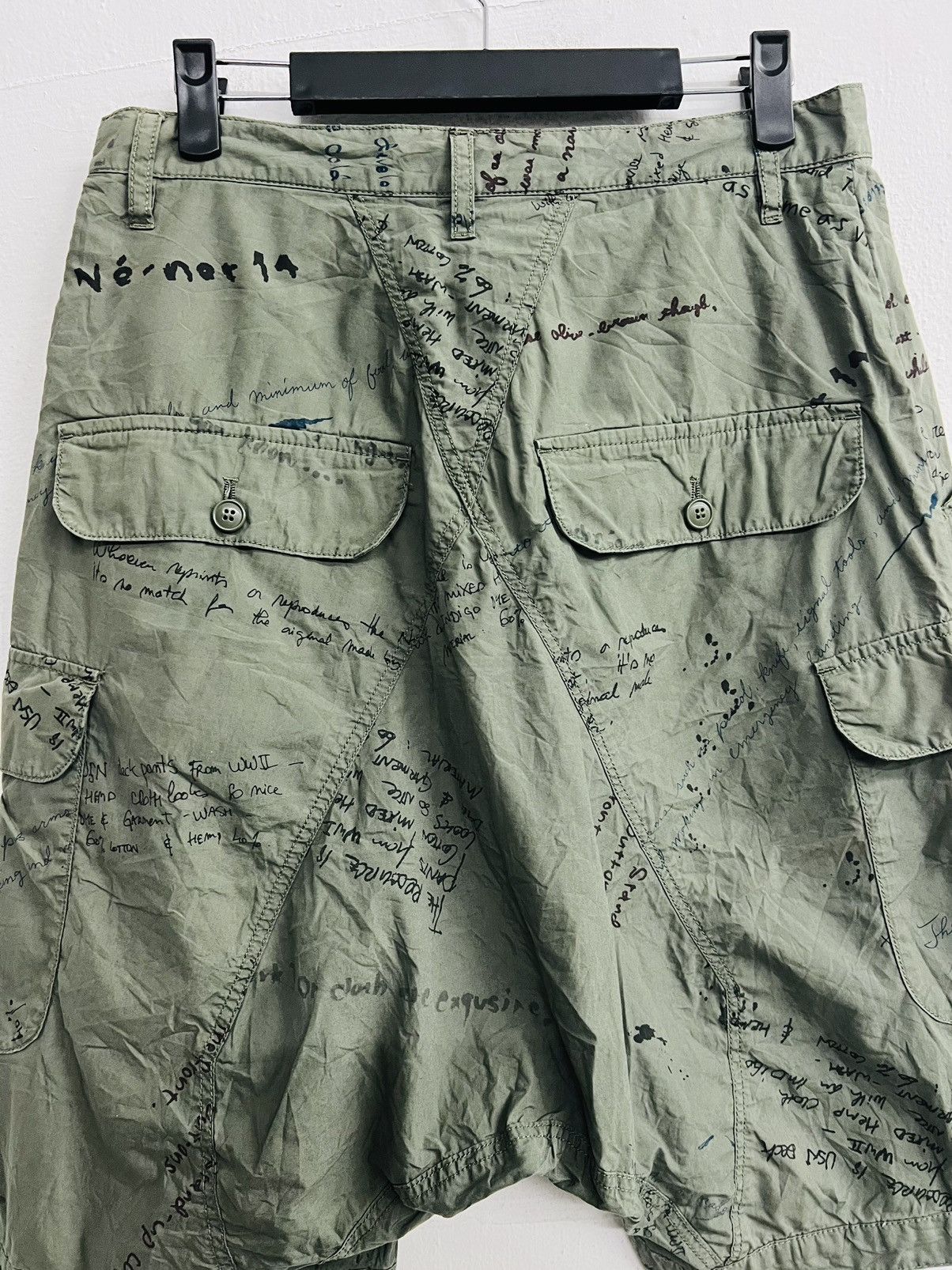 Issey Miyake RARE OG VINTAGE NE-NET ISSEY MIYAKE MILITARY CARGO SHORT Size US 30 / EU 46 - 9 Thumbnail