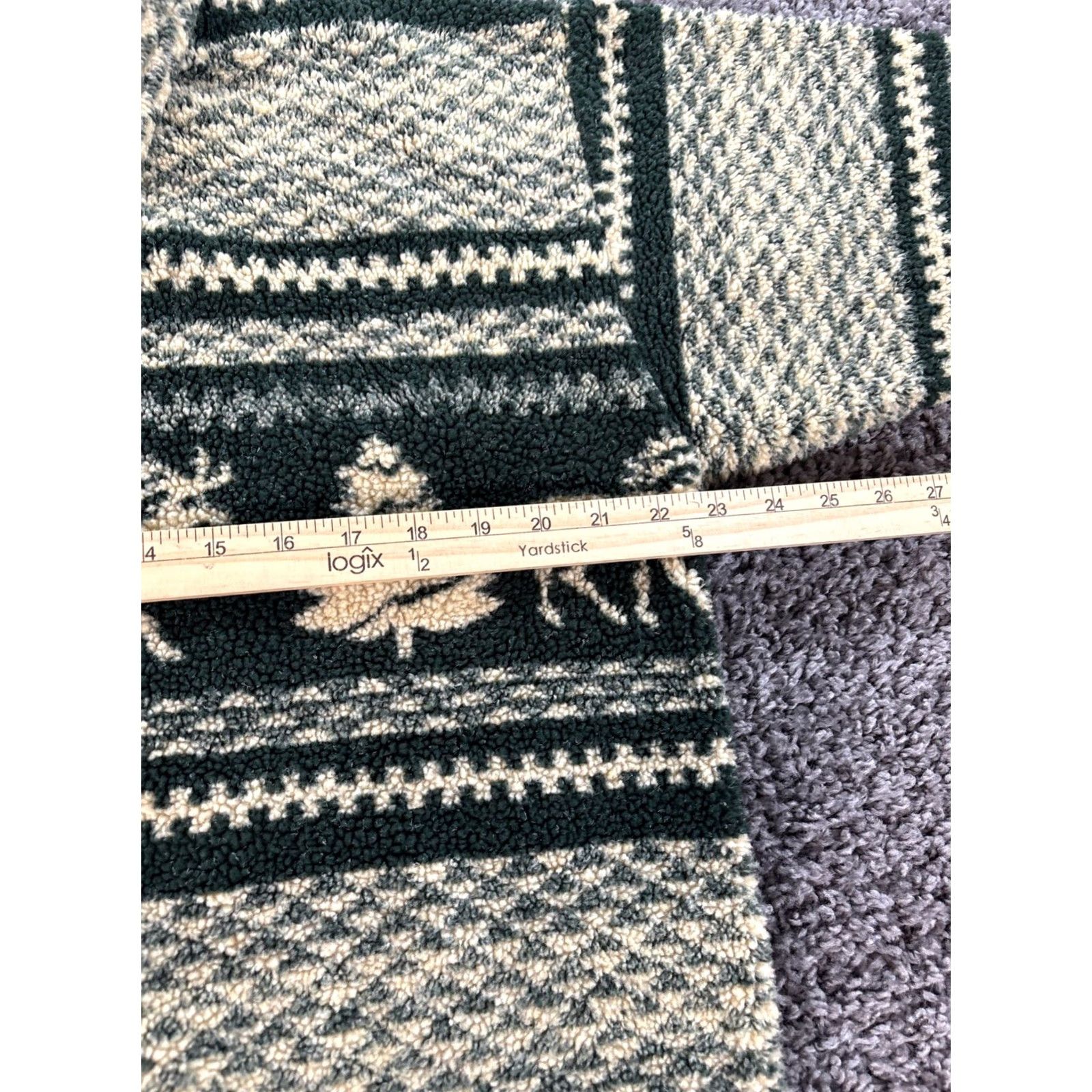 Vintage VINTAGE Cenza Fleece Sweater Cardigan Women's Large Green Forest Deer Graphic L Women's Size L / US 10 / IT 46 - 3 Thumbnail