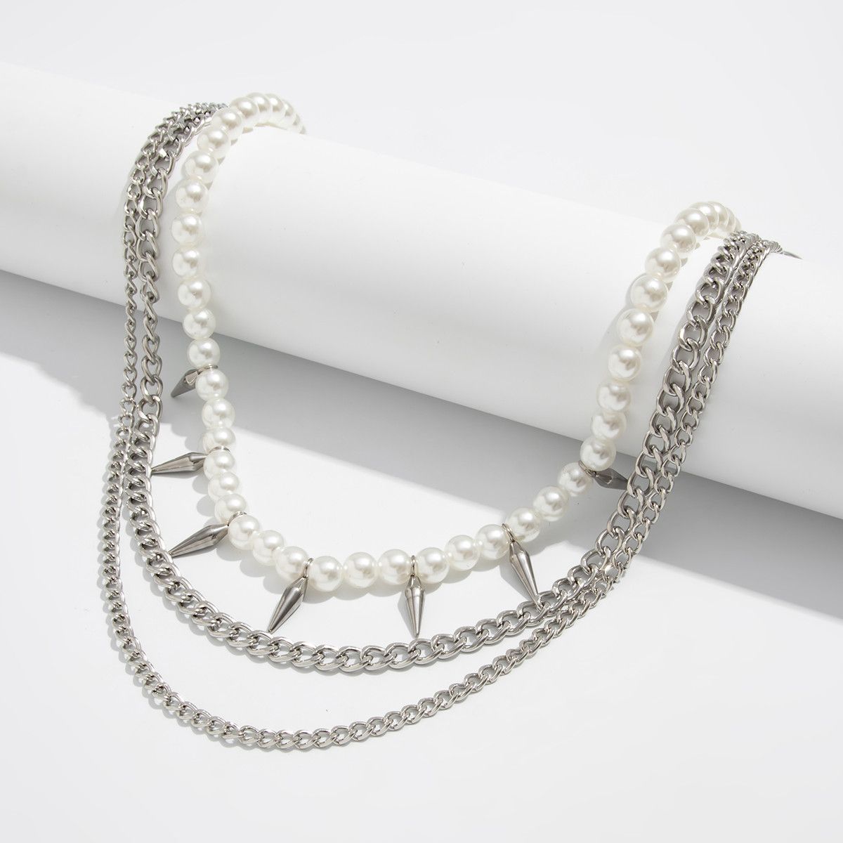 Other Punk Metal Pearl Bead Pants Chain Size ONE SIZE - 5 Thumbnail