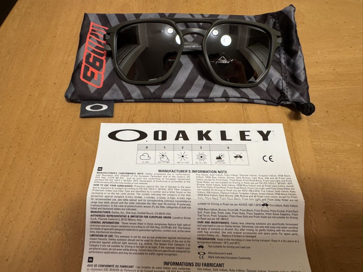 Oakley Oakley- Latch Beta- Frame Matte Olive- Lens Prizm Black Size ONE SIZE - 12 Thumbnail