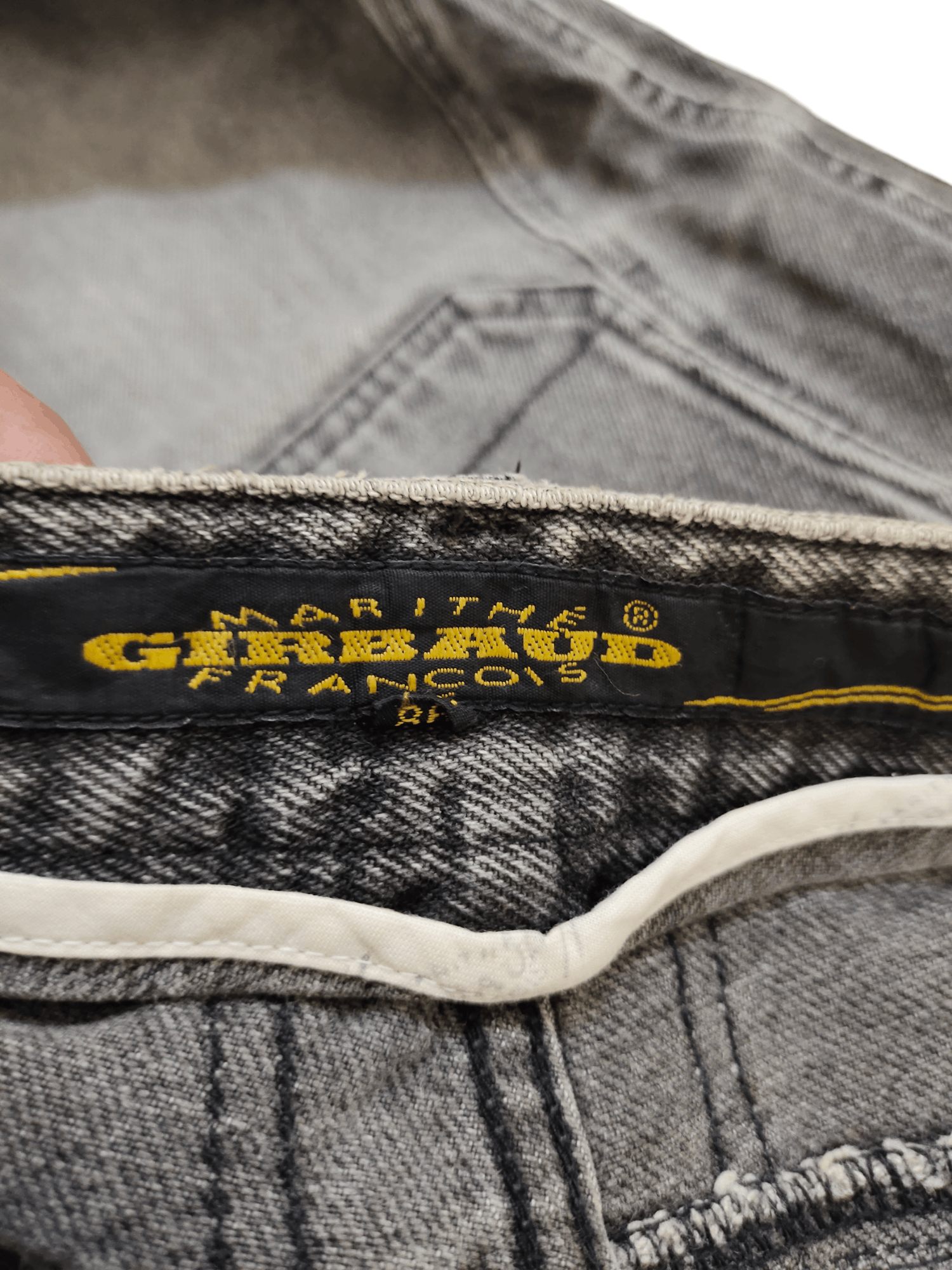 Marithe + Francois Girbaud Vintage 90s Marithe Francois Girbaud Faded Distress Jeans Size US 33 - 16 Thumbnail
