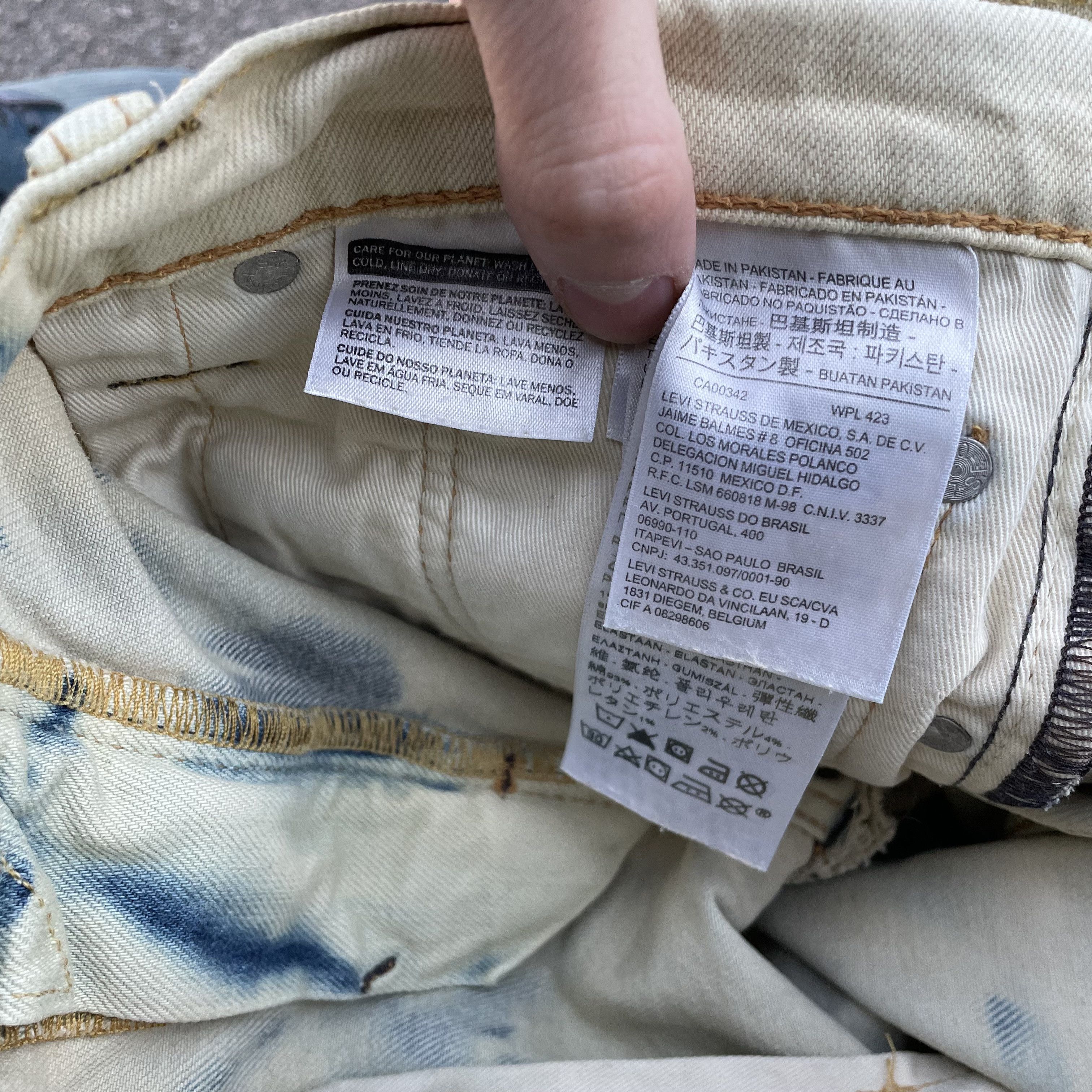 Levi's Custom baggy Levi's Jeans japanese style art Y2K Grunge Alt Size US 30 / EU 46 - 13 Thumbnail