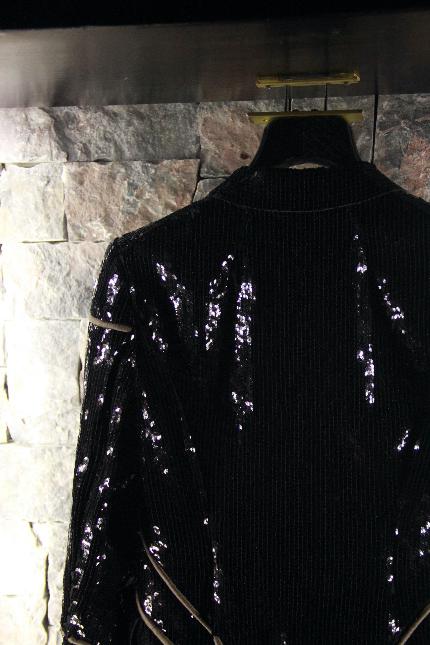 Rick Owens Black Sequin Blazer Size US XS / EU 42 / 0 - 6 Thumbnail