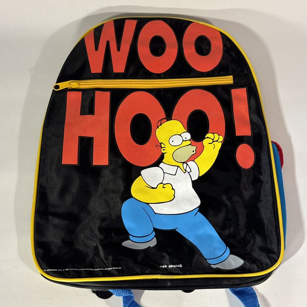 Vintage Vintage 90s Simpsons Bags Homer Woo Hoo! Kidz Biz Backpack Size ONE SIZE - 2 Thumbnail