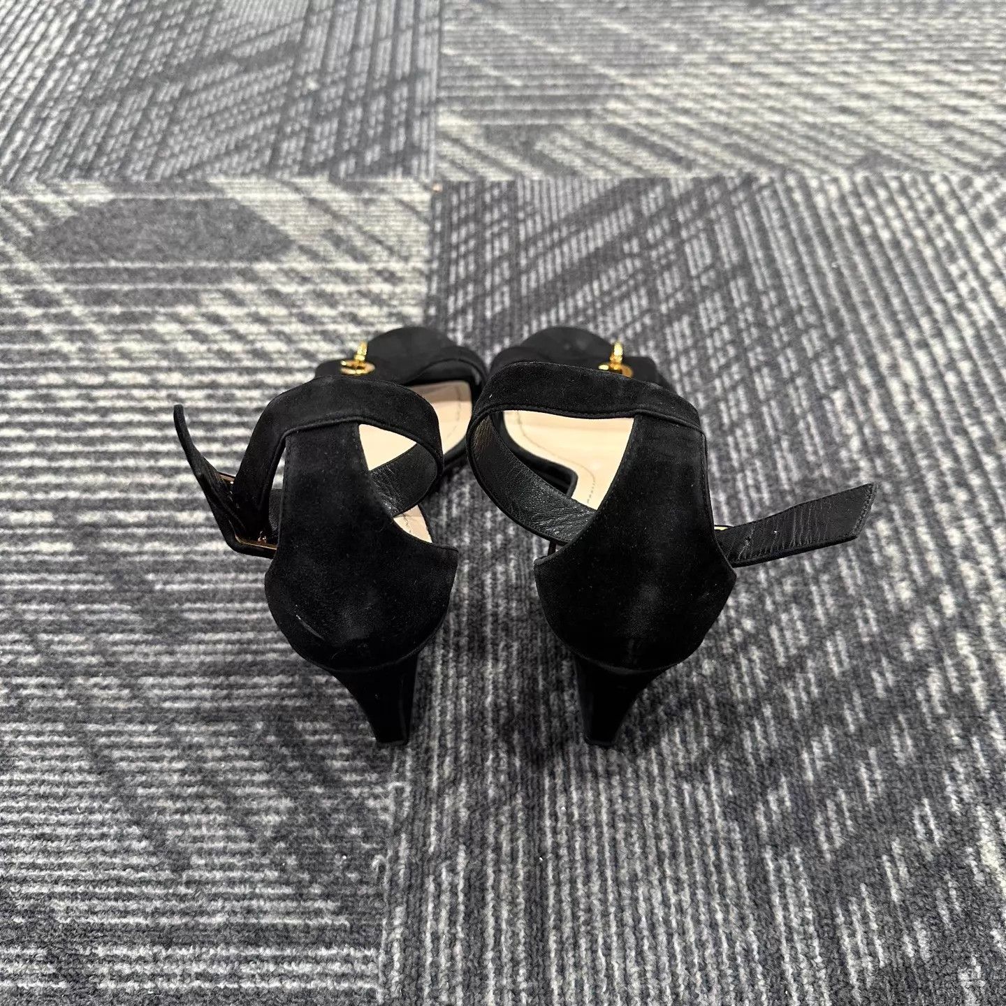 Dior Dior Velvet High Heels 39 Resoled Excellent Size US 8.5 / IT 38.5 - 3 Thumbnail