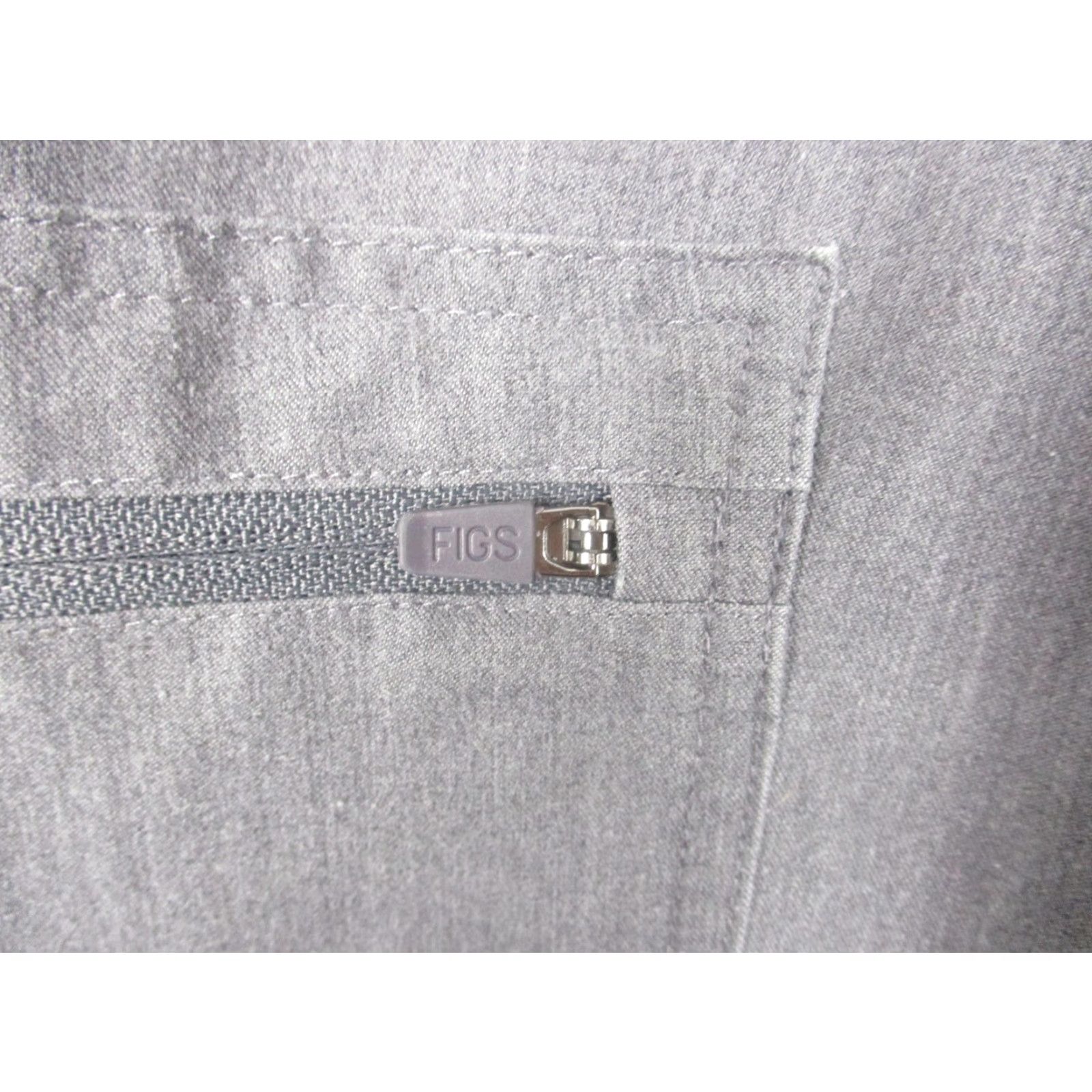 Vintage FIGS Scrub Pants Womens Medium Petite Gray Jogger Technical Collection Pockets Size 32" / US 10 / IT 46 - 3 Thumbnail