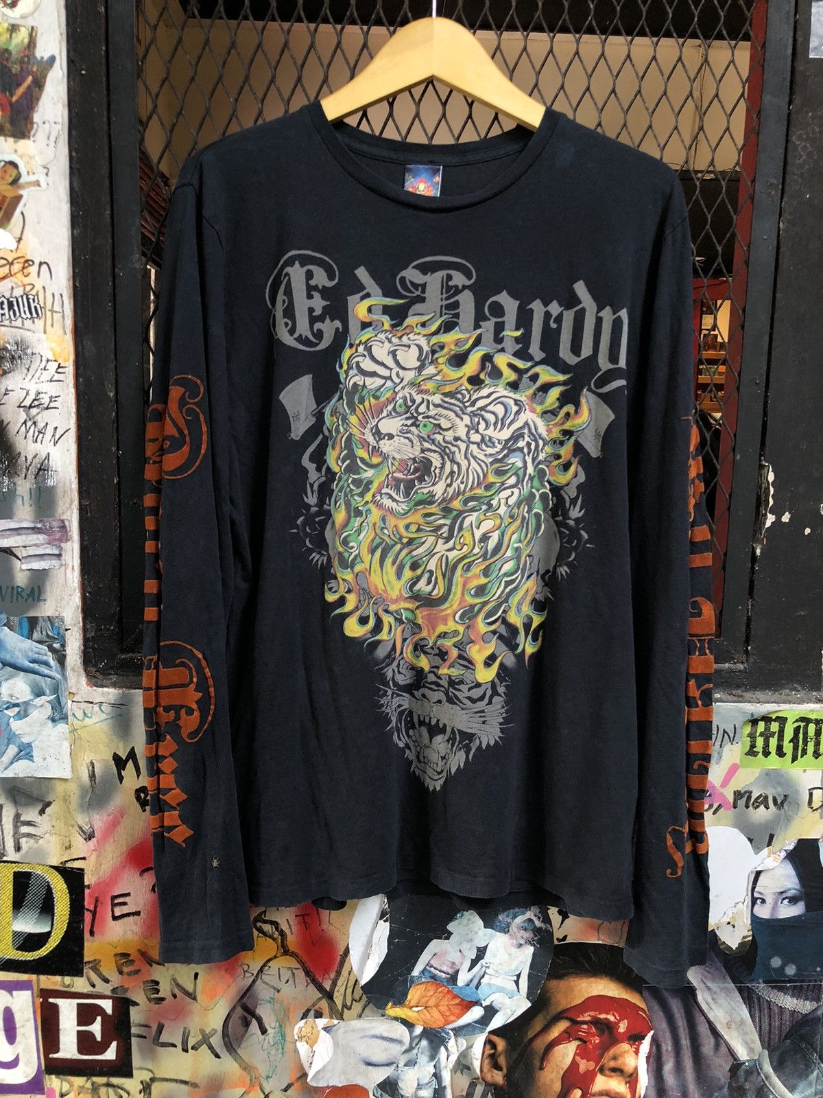 Christian Audigier × Ed Hardy × Vintage VINTAGE ED HARDY LONG SLEEVE Size US XL / EU 56 / 4 - 1 Thumbnail