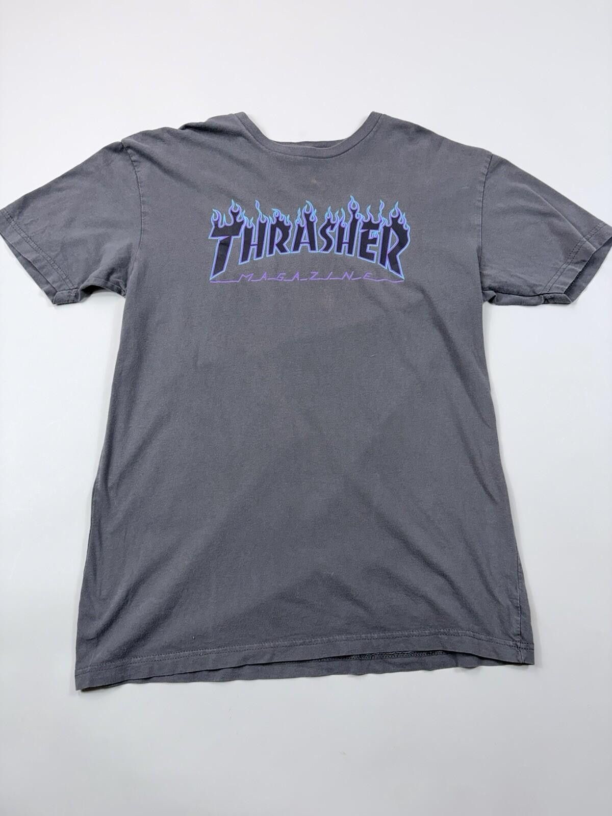 Thrasher Thrasher Magazine charcoal gray t-shirt Size M Size US M / EU 48-50 / 2 - 1 Thumbnail