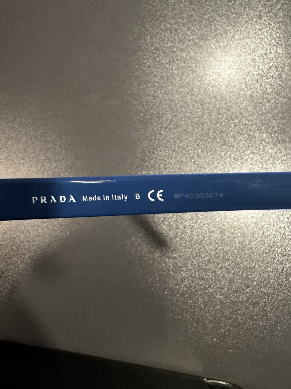 Prada Prada SPR 04V Sunglasses – Black & Blue Size ONE SIZE - 3 Thumbnail