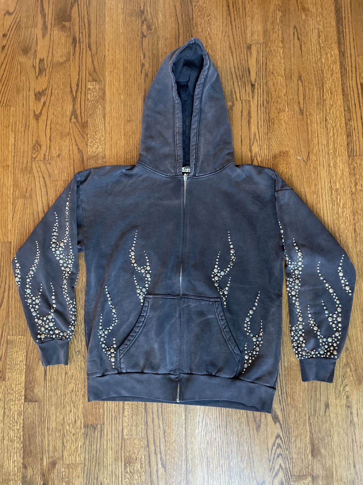 【SATIIIZ】Rette Flame Grazee Hooded Zip-Up federalfire_zip_front_5.jpg