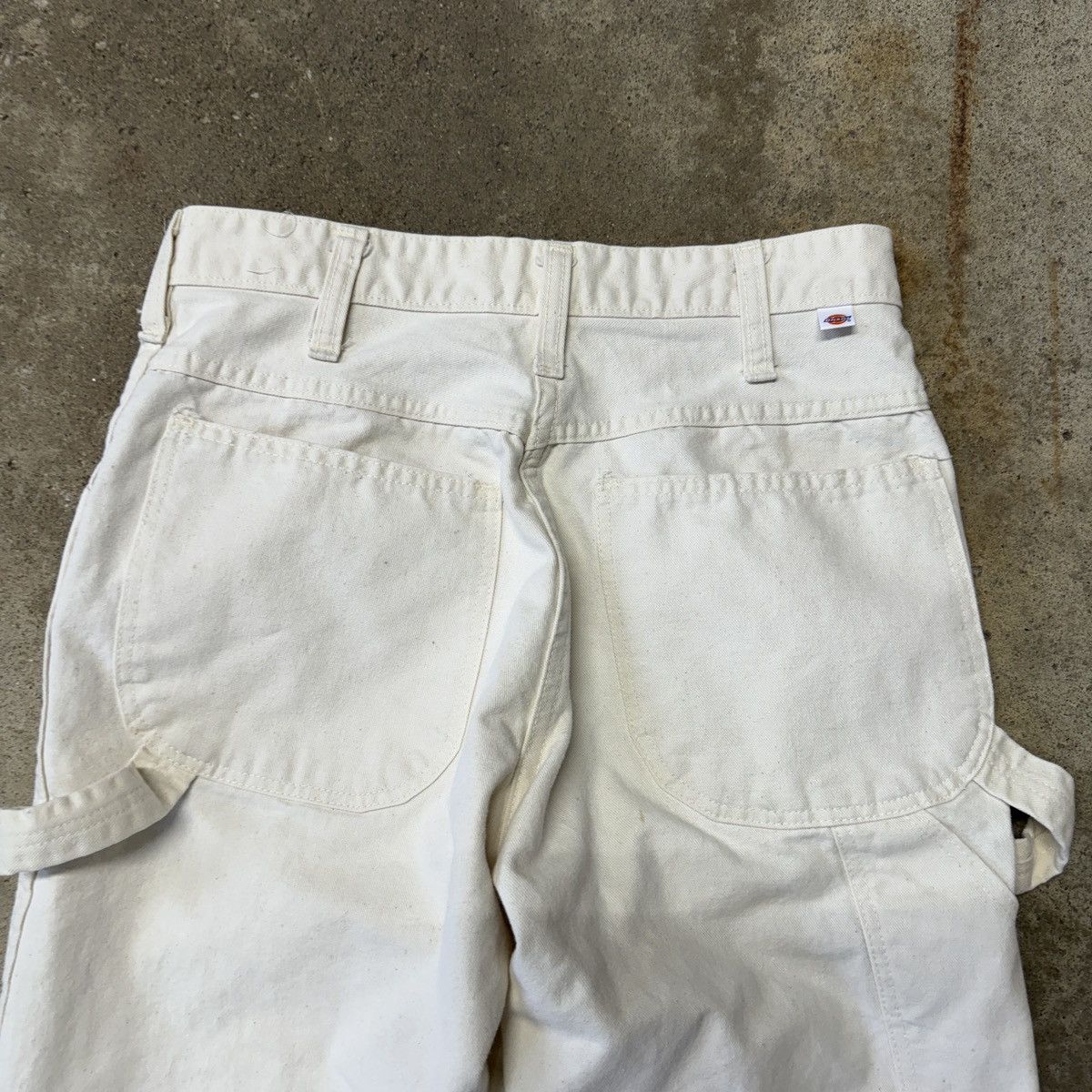 Vintage VINTAGE 80s DICKIES WHITE PAINTER CANVAS CARPENTER PANTS Size US 26 / EU 42 - 8 Thumbnail