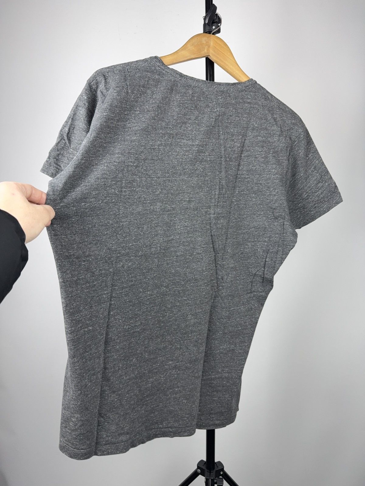Diesel Luxury 00s Diesel Industry Italy Gray V-Neck Logo T-Shirt Size US L / EU 52-54 / 3 - 12 Thumbnail