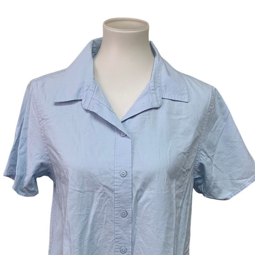 American Eagle Outfitters New American Eagle Womens Medium Collared Button Up Shirt Size M / US 6-8 / IT 42-44 - 2 Thumbnail
