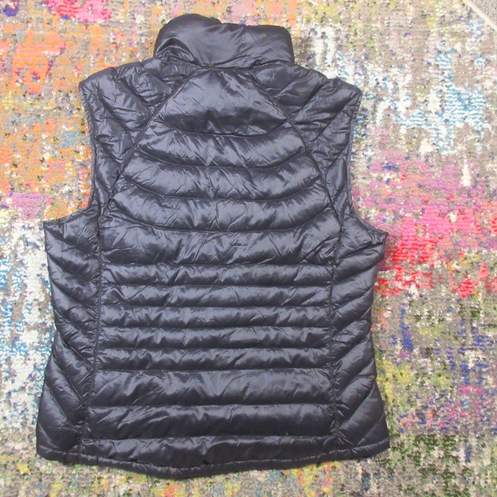 Vintage Bernardo Vest Puffer Jacket Womens M Black Packable Down Mid-Length Sleeveless Solid Size M / US 6-8 / IT 42-44 - 2 Thumbnail