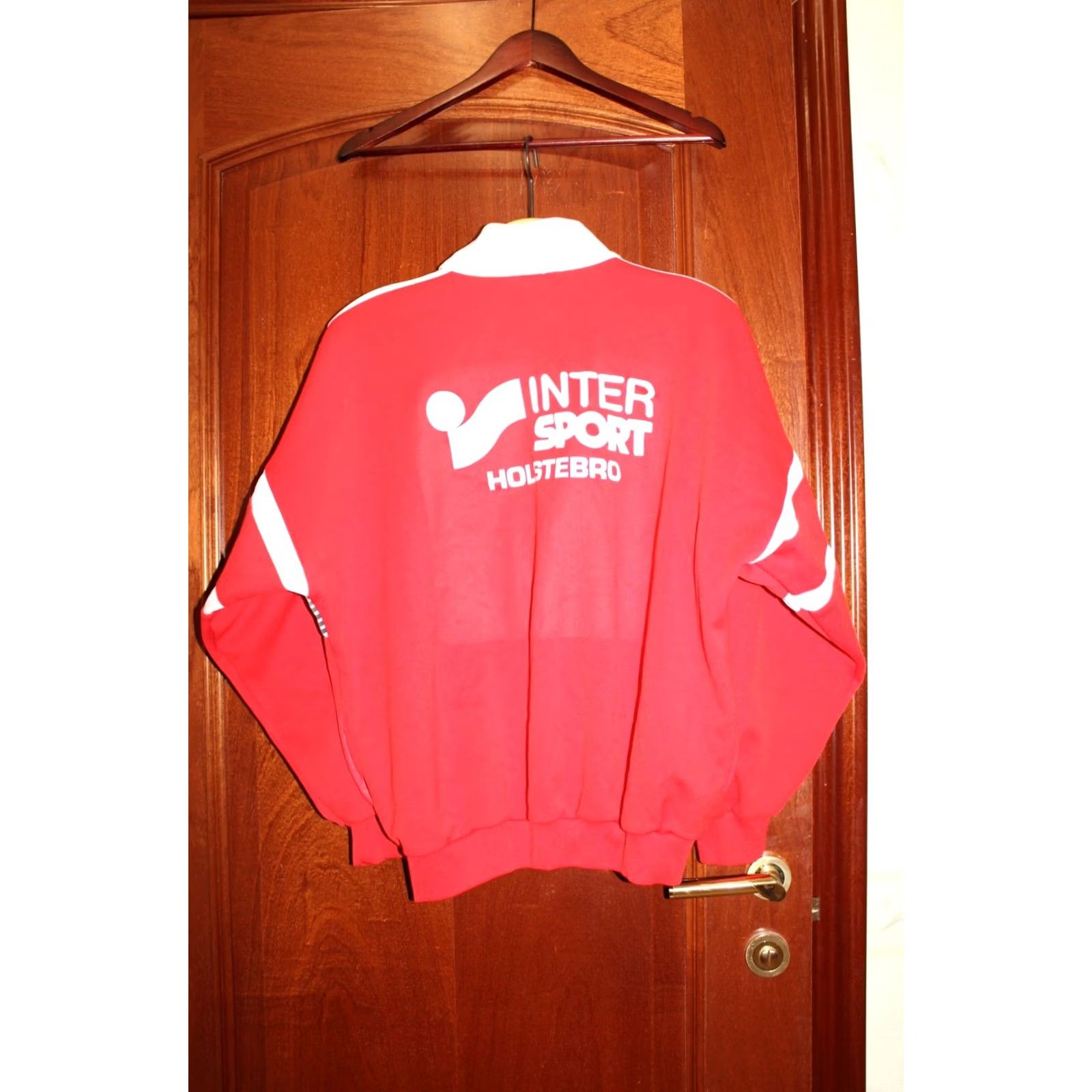 Adidas VINTAGE Adidas Red Track Jacket Denmark Mens Jacket 42-44 Regular Zip 1980s Sports Retro Men’s Red Track Jacket Size US XS / EU 42 / 0 - 7 Thumbnail