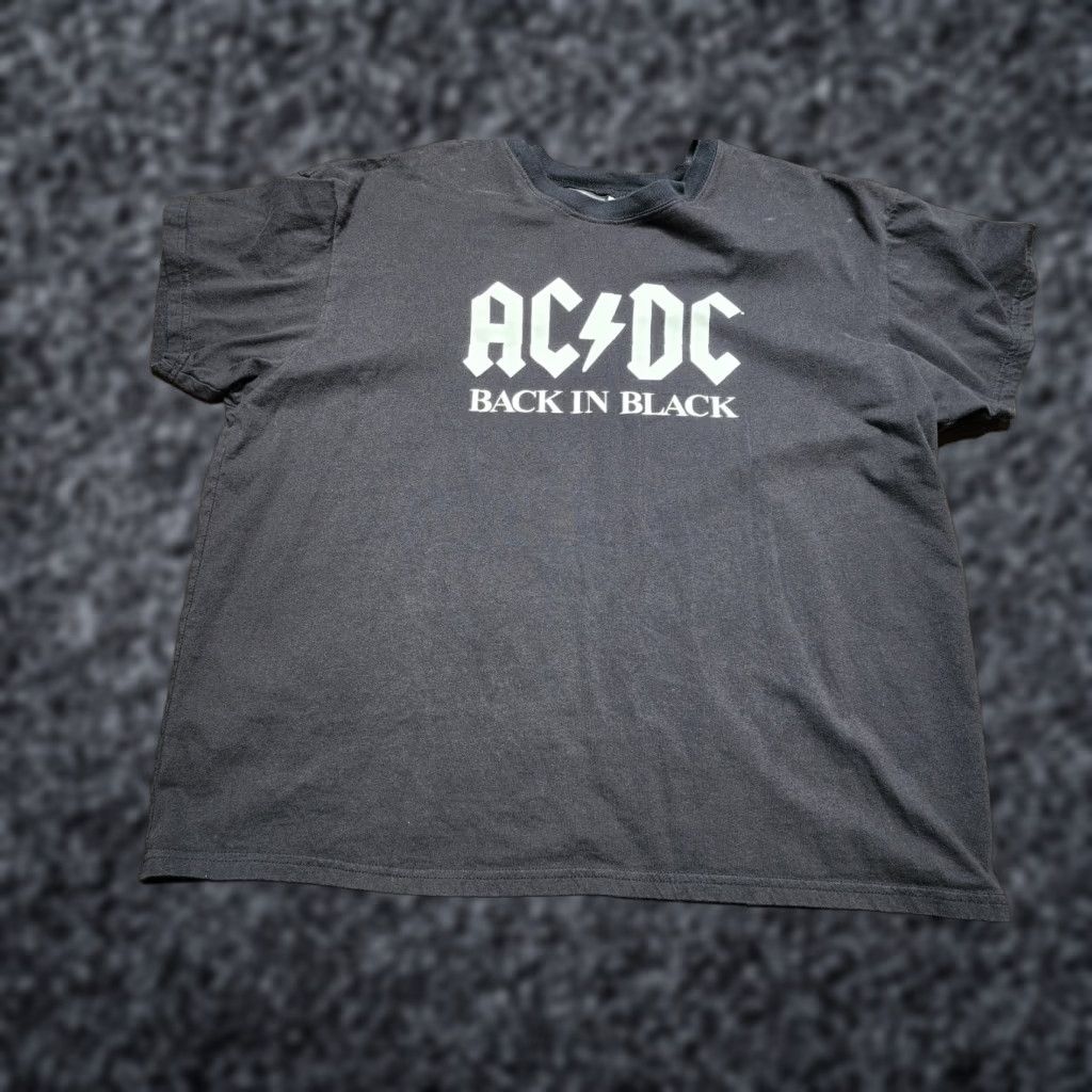Vintage VINTAGE ACDC x Rockware T-Shirt L Back-In-Black Tour 2005 Merch Graphic Tee 00s Size US L / EU 52-54 / 3 - 1 Thumbnail