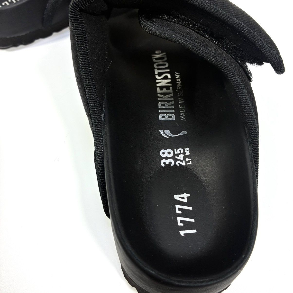 Birkenstock Birkenstock 1774 Arizona Cosny Nylon Sandals Black 38 7 NEW Size US 7 / IT 37 - 15 Thumbnail