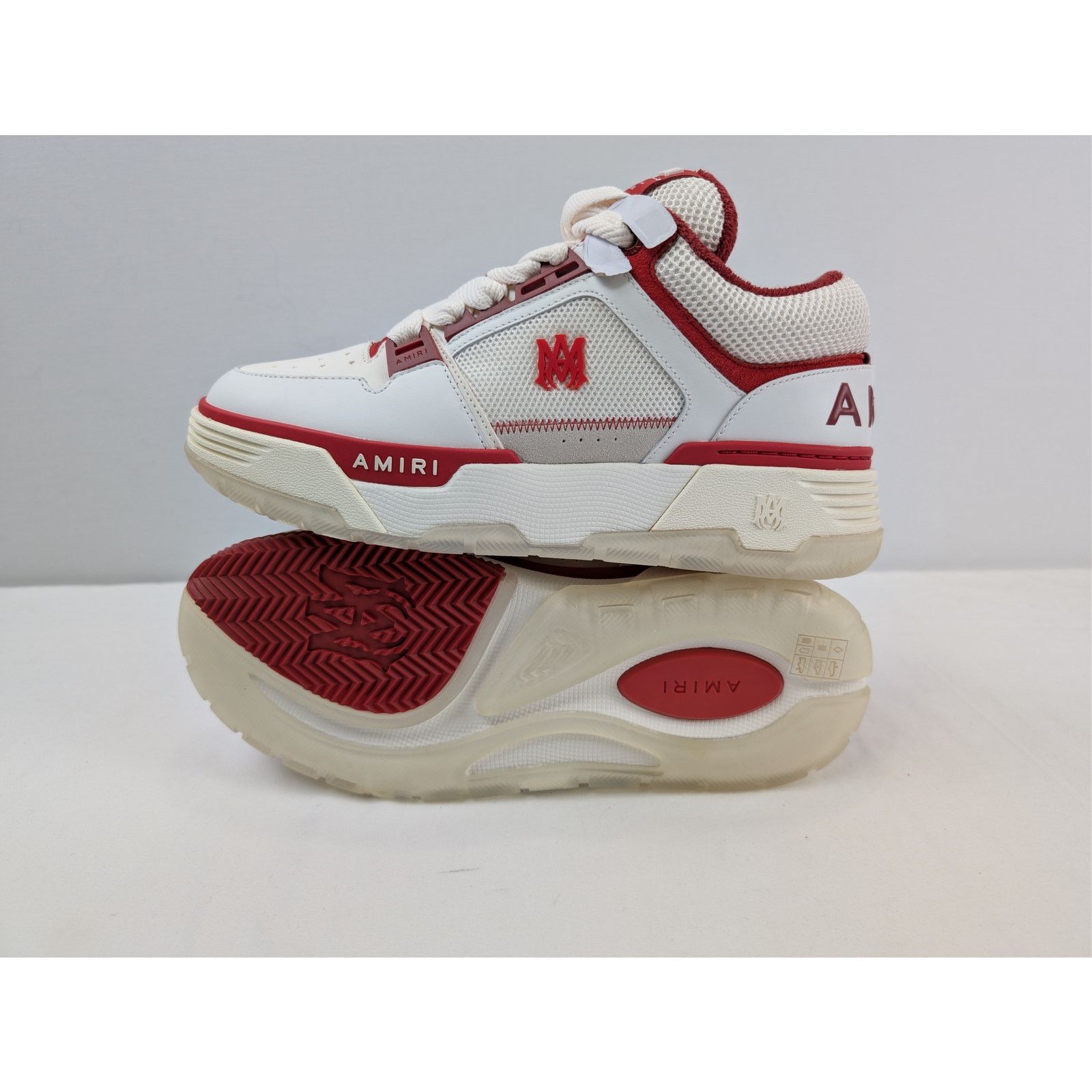 Amiri o1rshd1 Q:2 / MA-1 Low Top Sneakers in Red/White Size US 12 / EU 45 - 13 Thumbnail