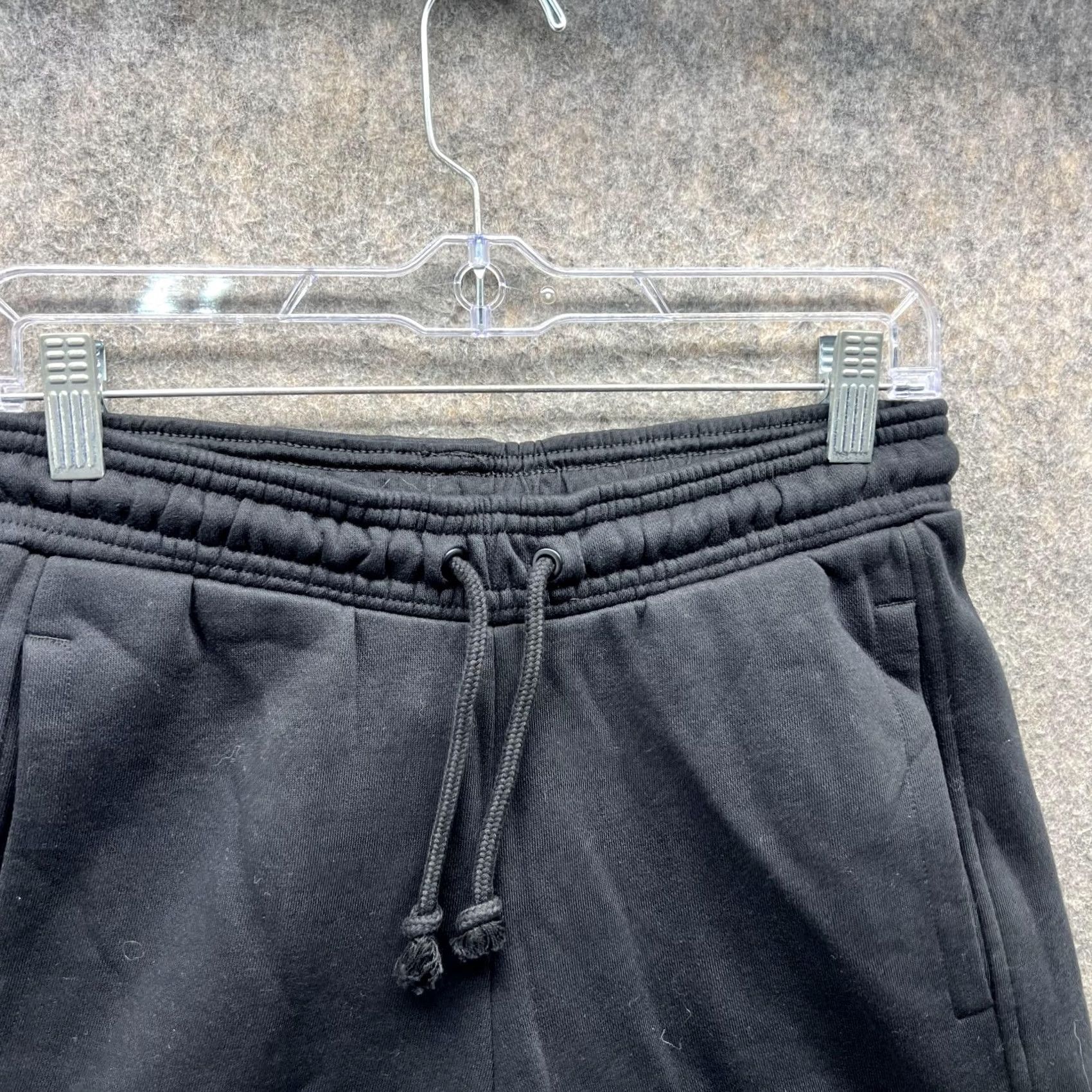 Adidas adidas Shorts Womens XS Black Women Ladies Athletic Gym Elastic Trefoil Fleece Size 26" / US 2 / IT 38 - 4 Thumbnail
