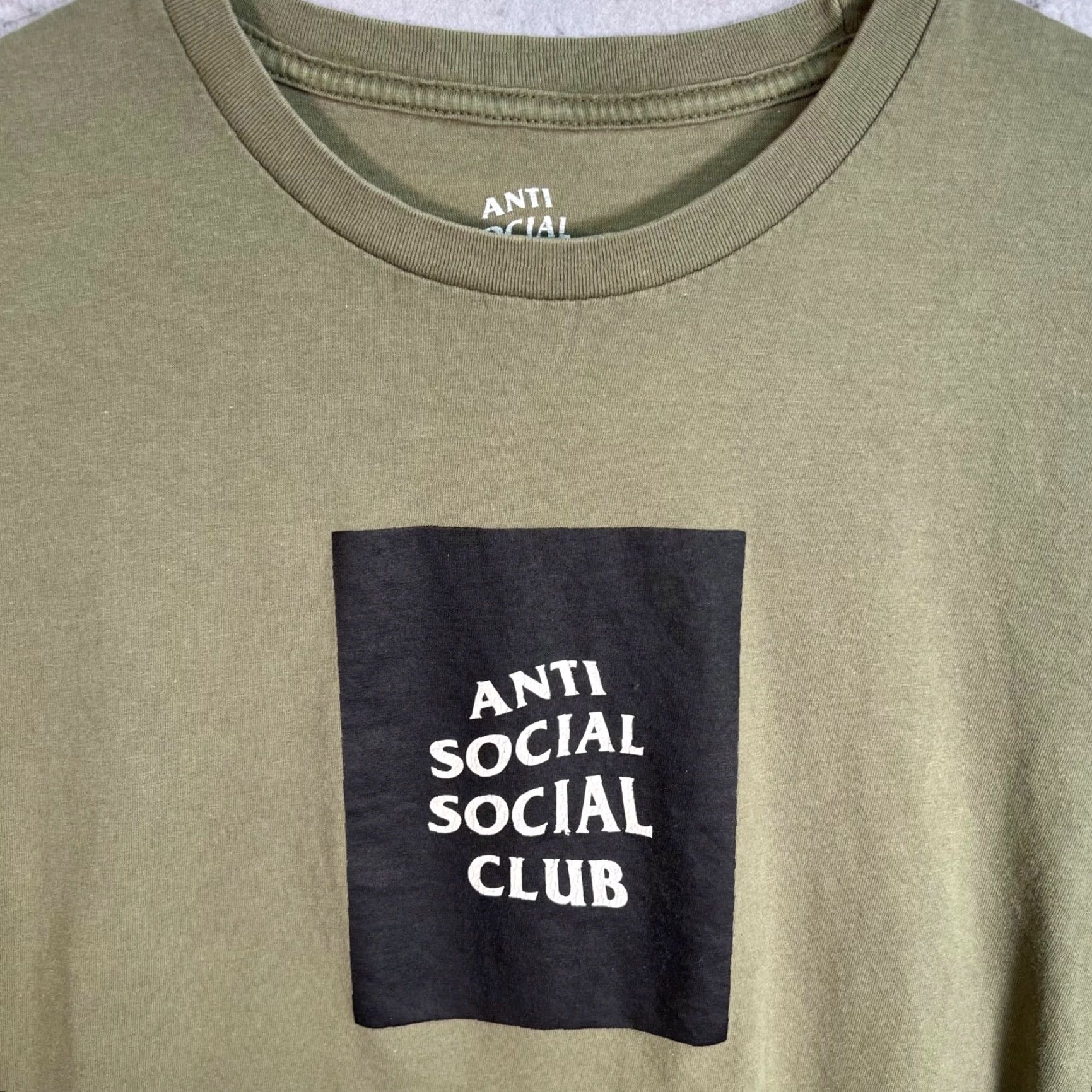 Anti Social Social Club VINTAGE Anti Social Social Club Mens Small Olive Green Graphic T Shirt 100% Cotton Size US S / EU 44-46 / 1 - 4 Thumbnail