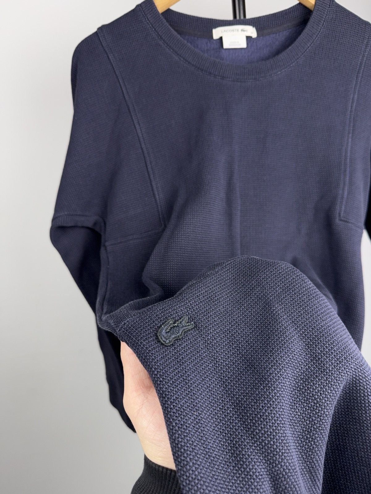 Lacoste Luxury 00s Lacoste Navy Knit Long Sleeve Dress Size S / US 4 / IT 40 - 7 Thumbnail