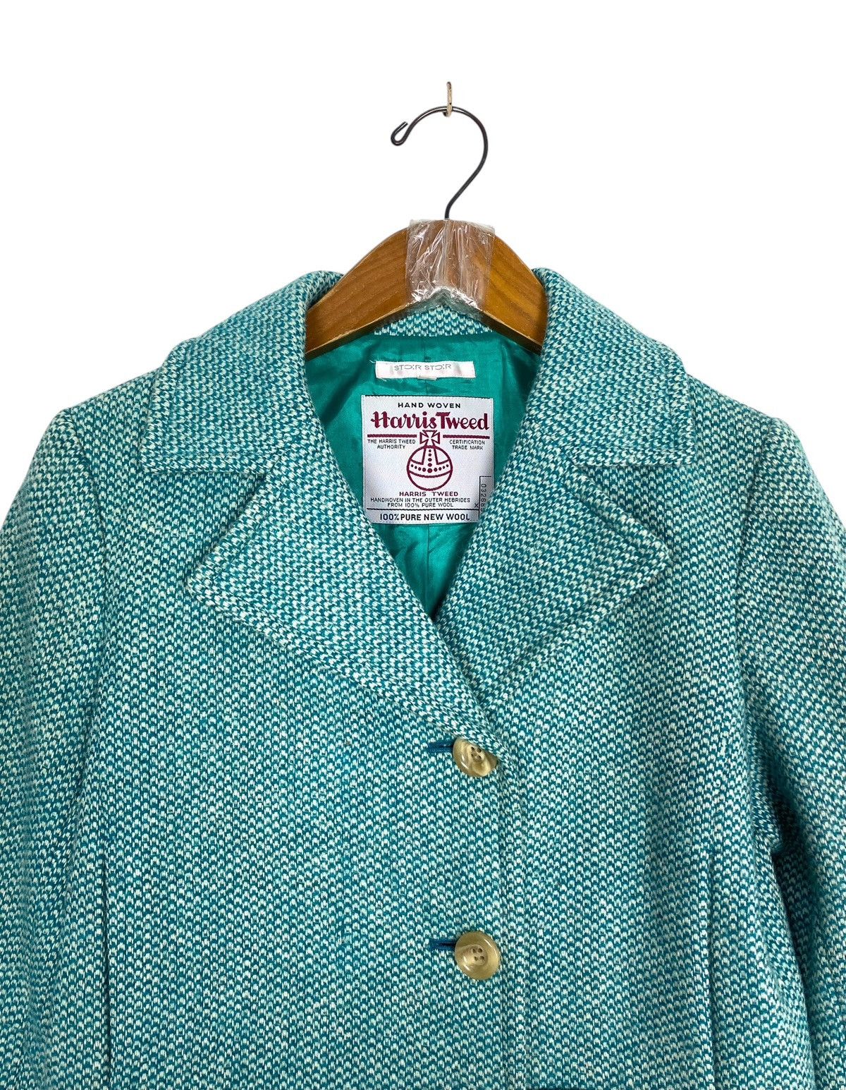Harris Tweed Rare‼️Harris Tweed Wool Coat Size S / US 4 / IT 40 - 4 Thumbnail