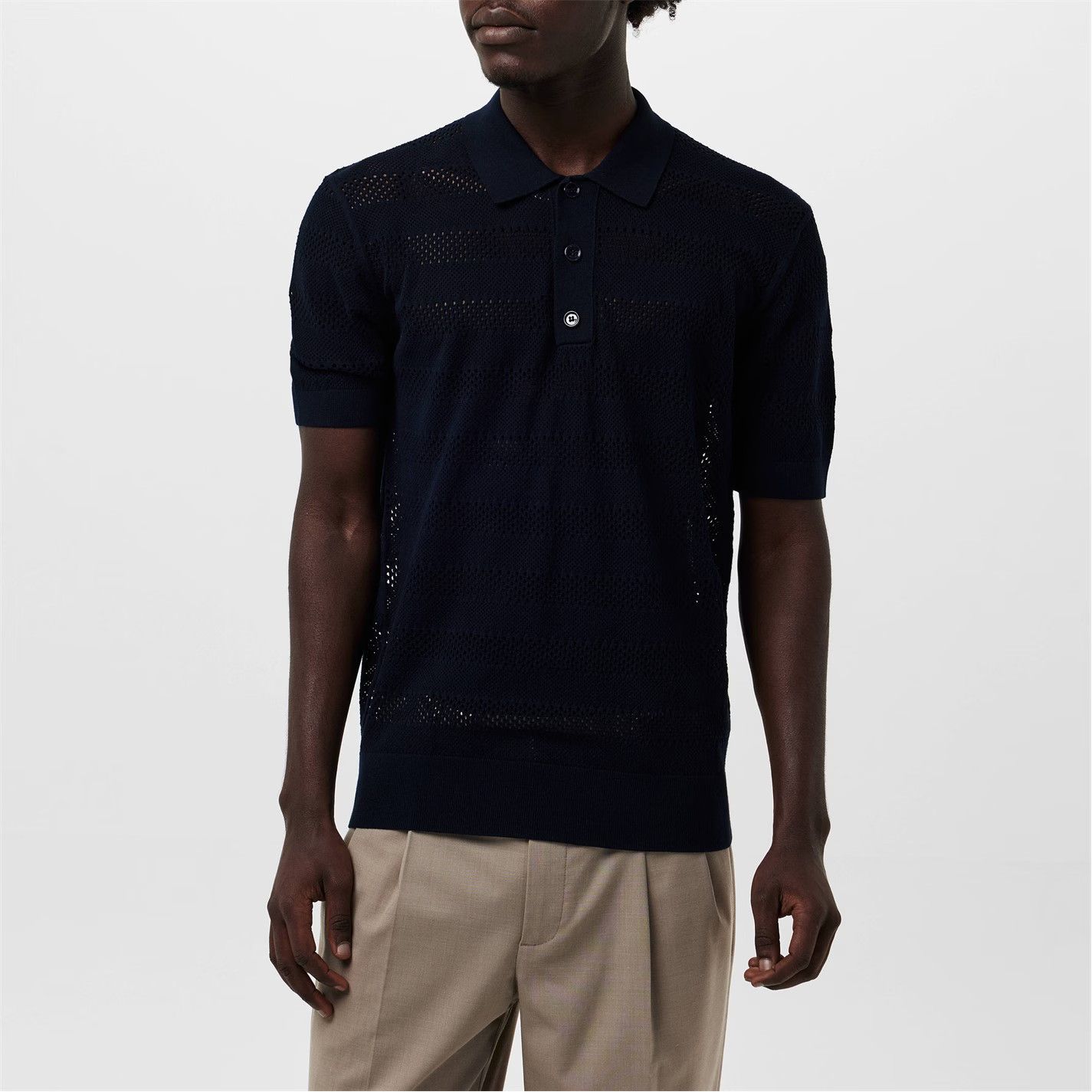 Dries Van Noten o1g2r1mq0426 Mercy Polo Shirt in Navy Size US L / EU 52-54 / 3 - 3 Thumbnail