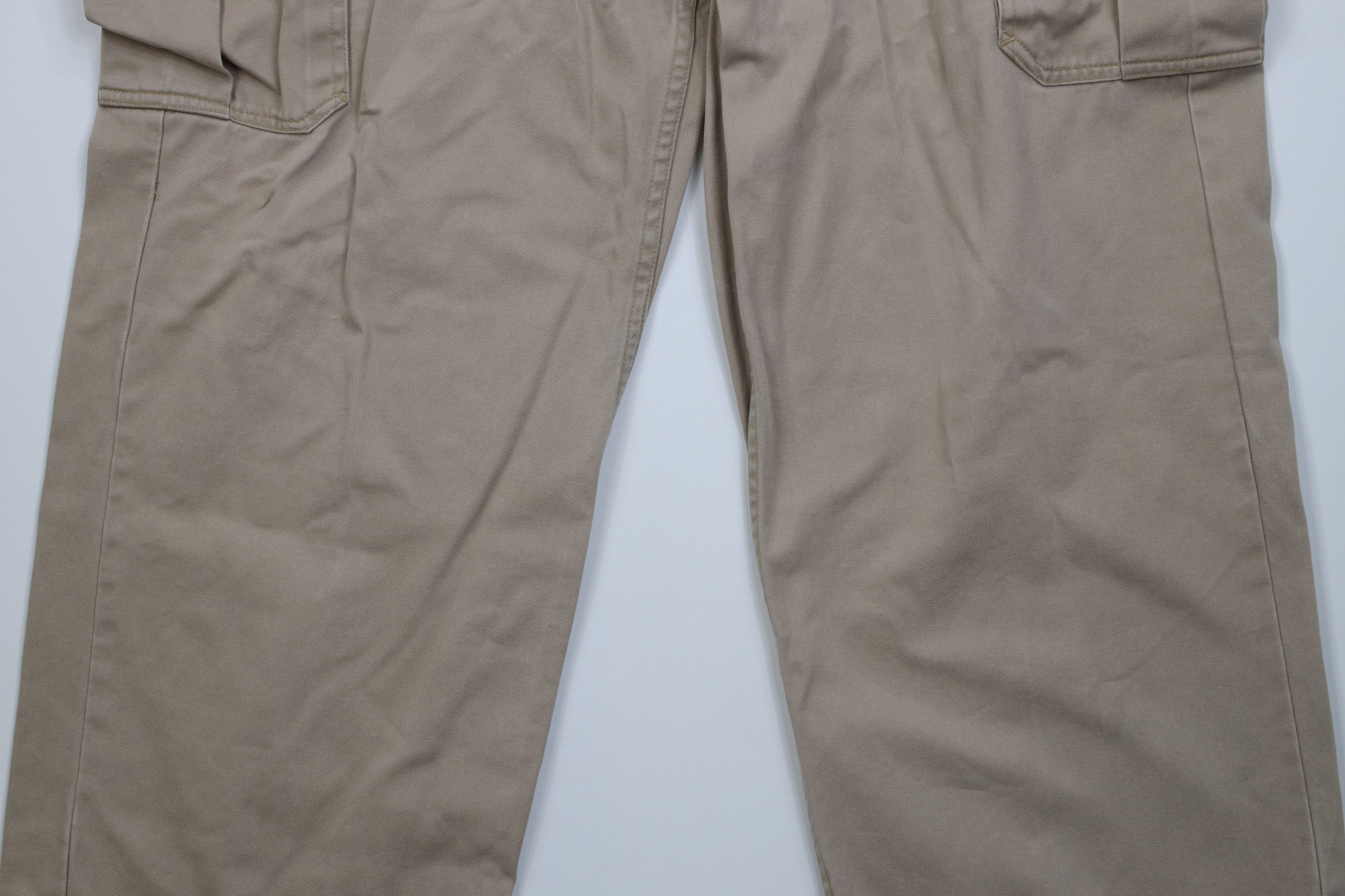 Gap Vintage Y2K 2004 Gap Baggy Heavy Wide Leg Cargo Pants Beige Size US 38 / EU 54 - 3 Thumbnail