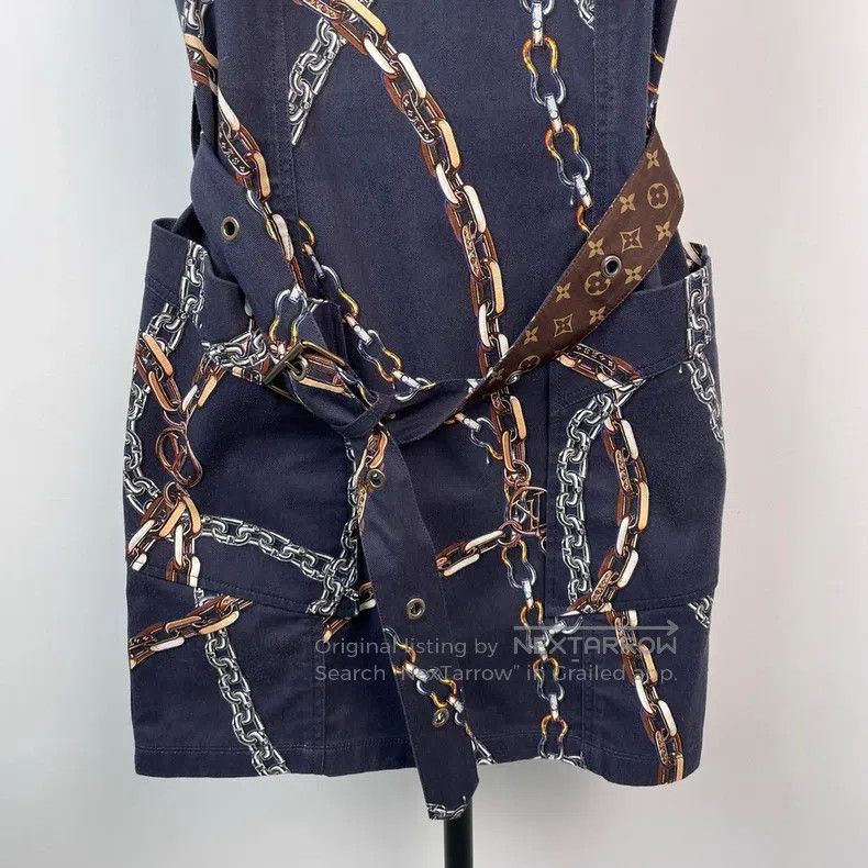 Louis Vuitton Louis Vuitton Chain Print Dress Size XS / US 0-2 / IT 36-38 - 4 Thumbnail