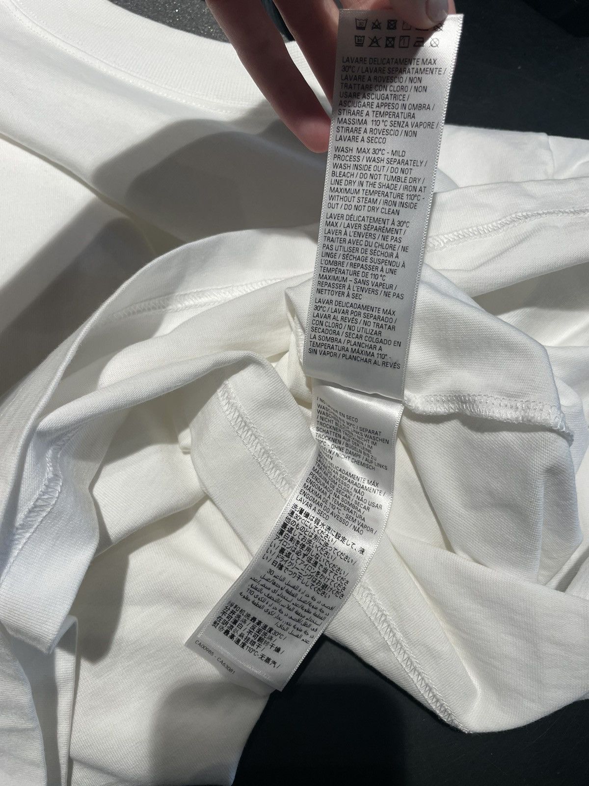 Balenciaga SAMPLE STICKER T-SHIRT IN WHITE Size US S / EU 44-46 / 1 - 7 Thumbnail