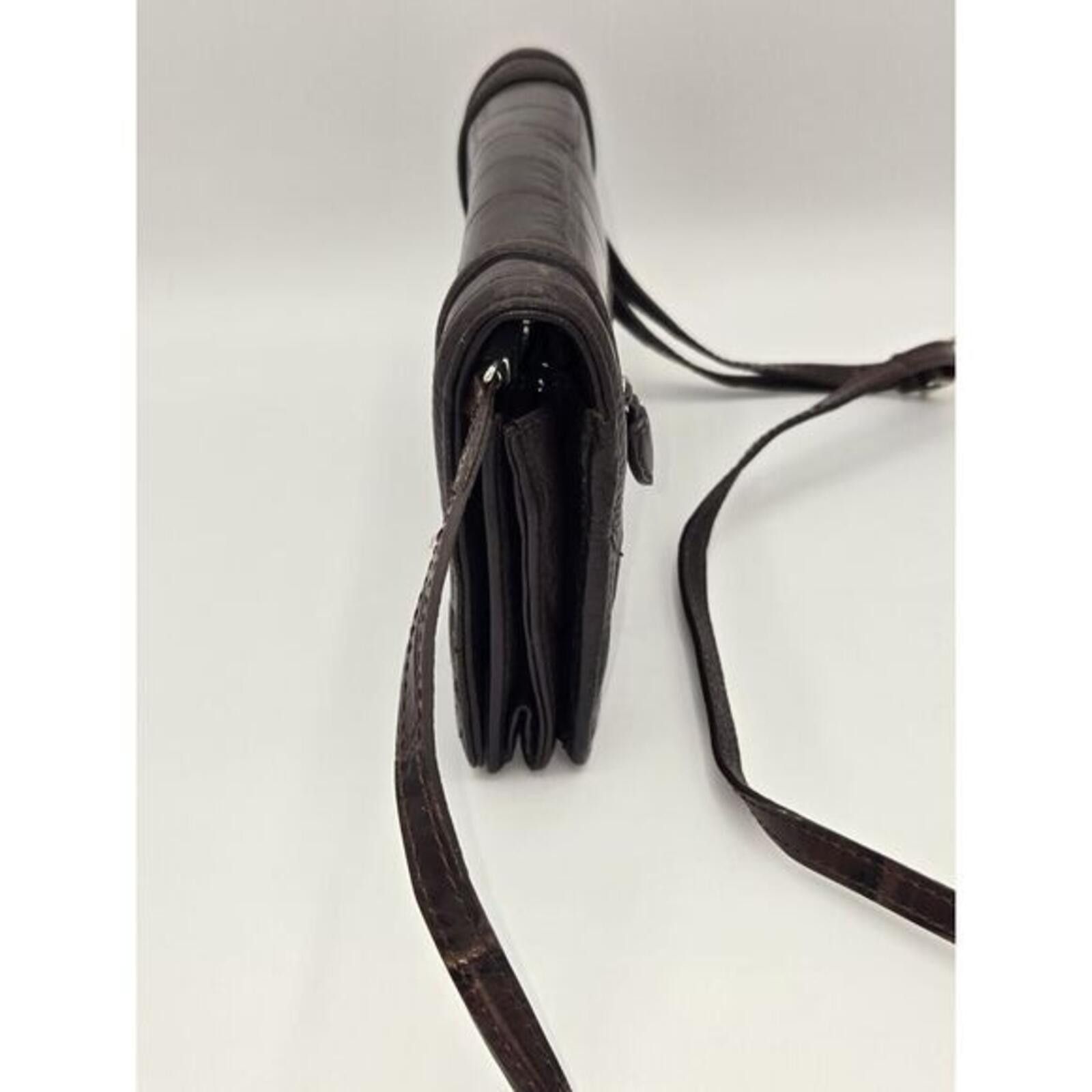 Brighton Brighton Siren Croc Embossed Leather Crossbody Wallet Bag Size ONE SIZE - 4 Thumbnail