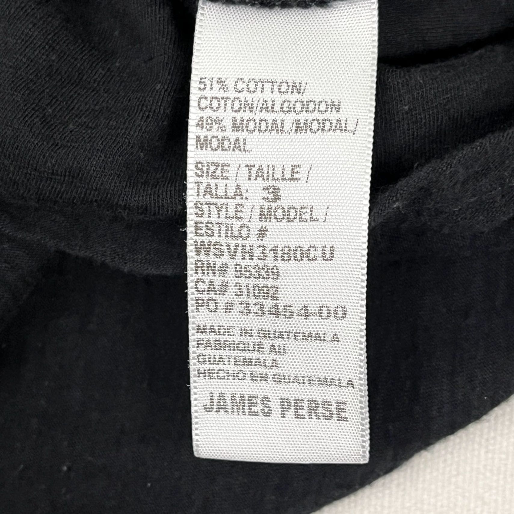 James Perse James Perse Shirt Womens L Black Crew Neck Slub Sheer 100% Cotton Long Sleeve Basic Vintage? No. Size L / US 10 / IT 46 - 6 Thumbnail