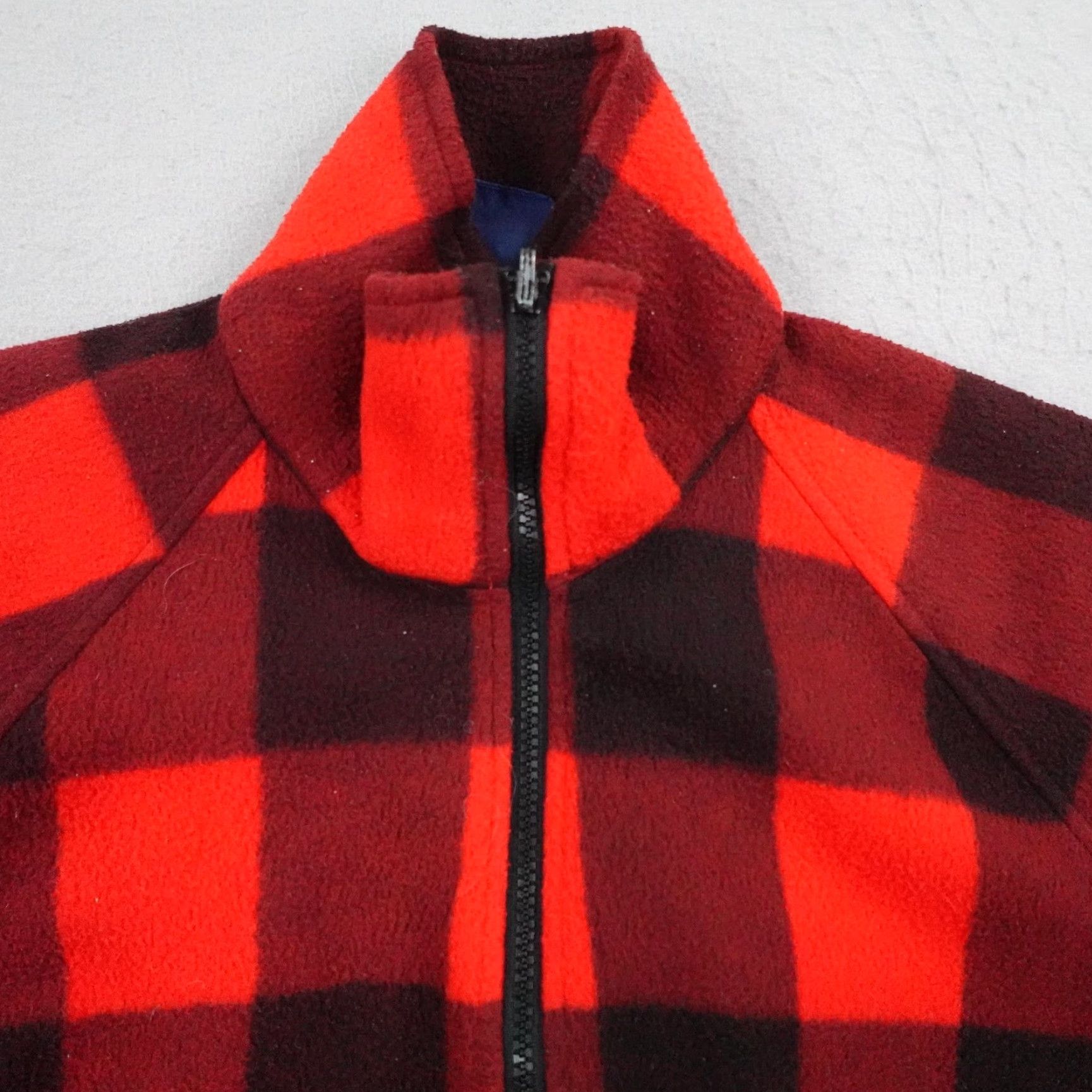 Vintage VINTAGE Columbia Jacket Men S Red Buffalo Plaid Fleece Zip Up 80s Jacket Coat Mid-Length Pockets Zip Stand-Up Collar Mens Size US S / EU 44-46 / 1 - 2 Thumbnail