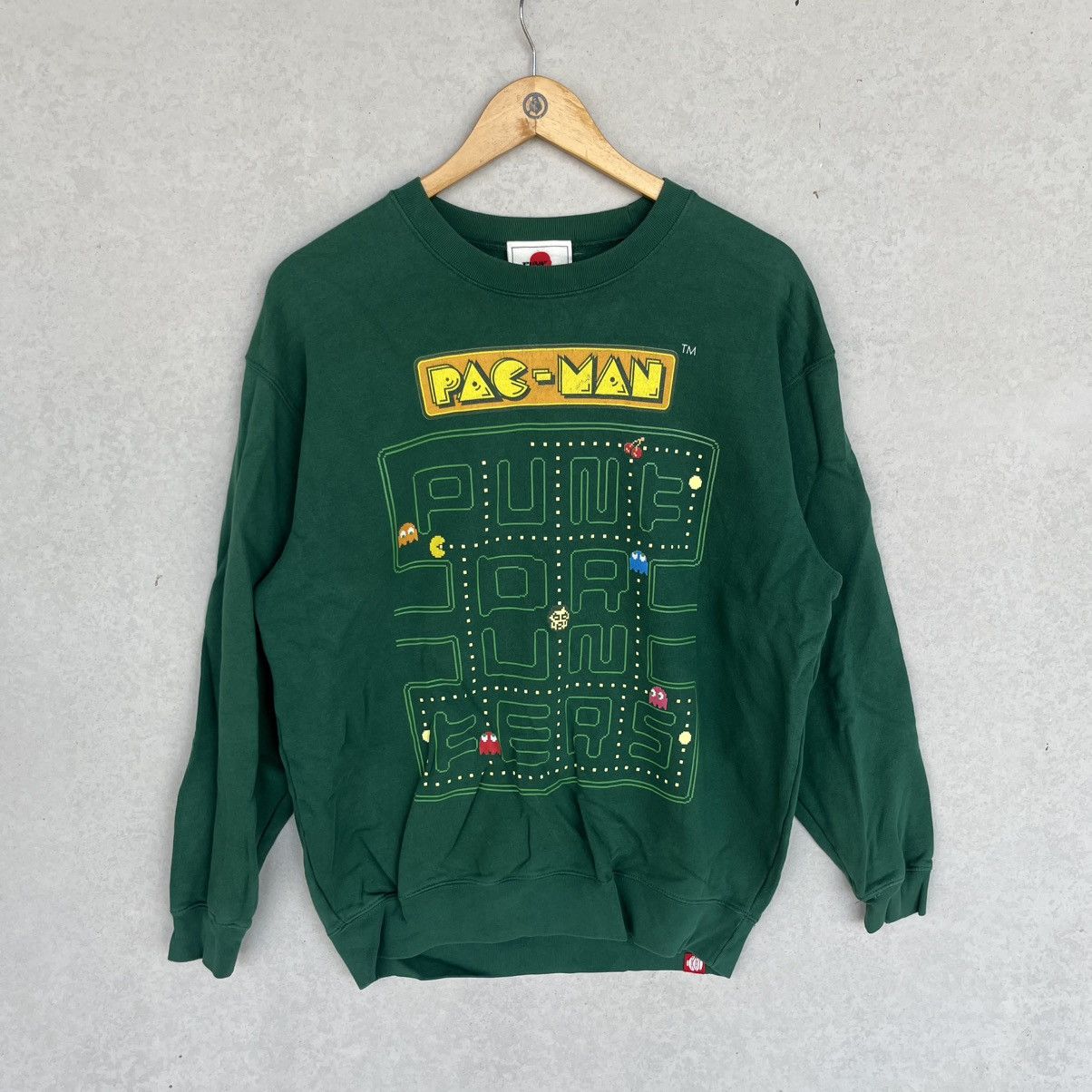 Other Vintage Punk Drunkers Pac-Man Green Sweatshirt Size M Size US M / EU 48-50 / 2 - 1 Thumbnail
