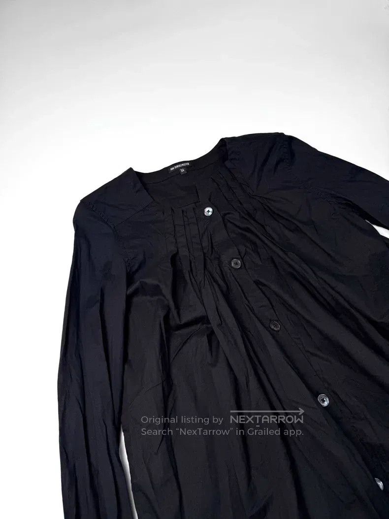 Ann Demeulemeester Ann Demeulemeester Black pleated shirt dress Size XXS / US 00 / IT 34 - 4 Thumbnail
