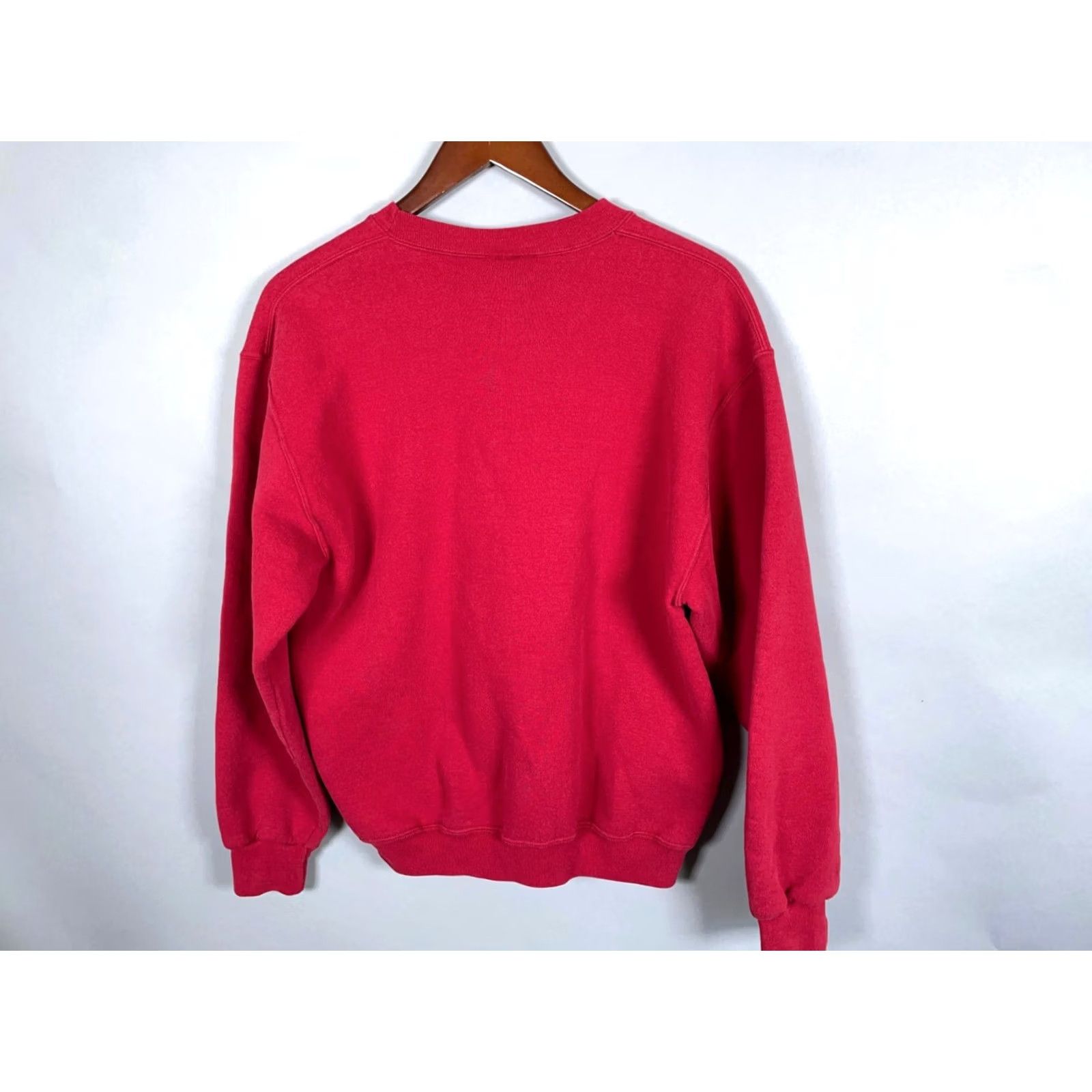 Russell Athletic VINTAGE Russell Athletic Sweatshirt Men M Red Crewneck 90s Solid 50/50 VTG Size US M / EU 48-50 / 2 - 2 Thumbnail