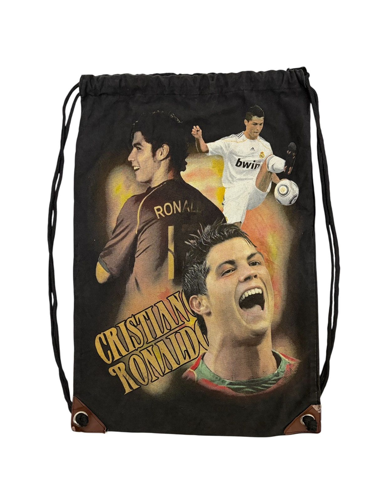 CR7 🔥 CRISTIANO RONALDO BEAUTY STAR POTRAIT DRAWSTRING BAG