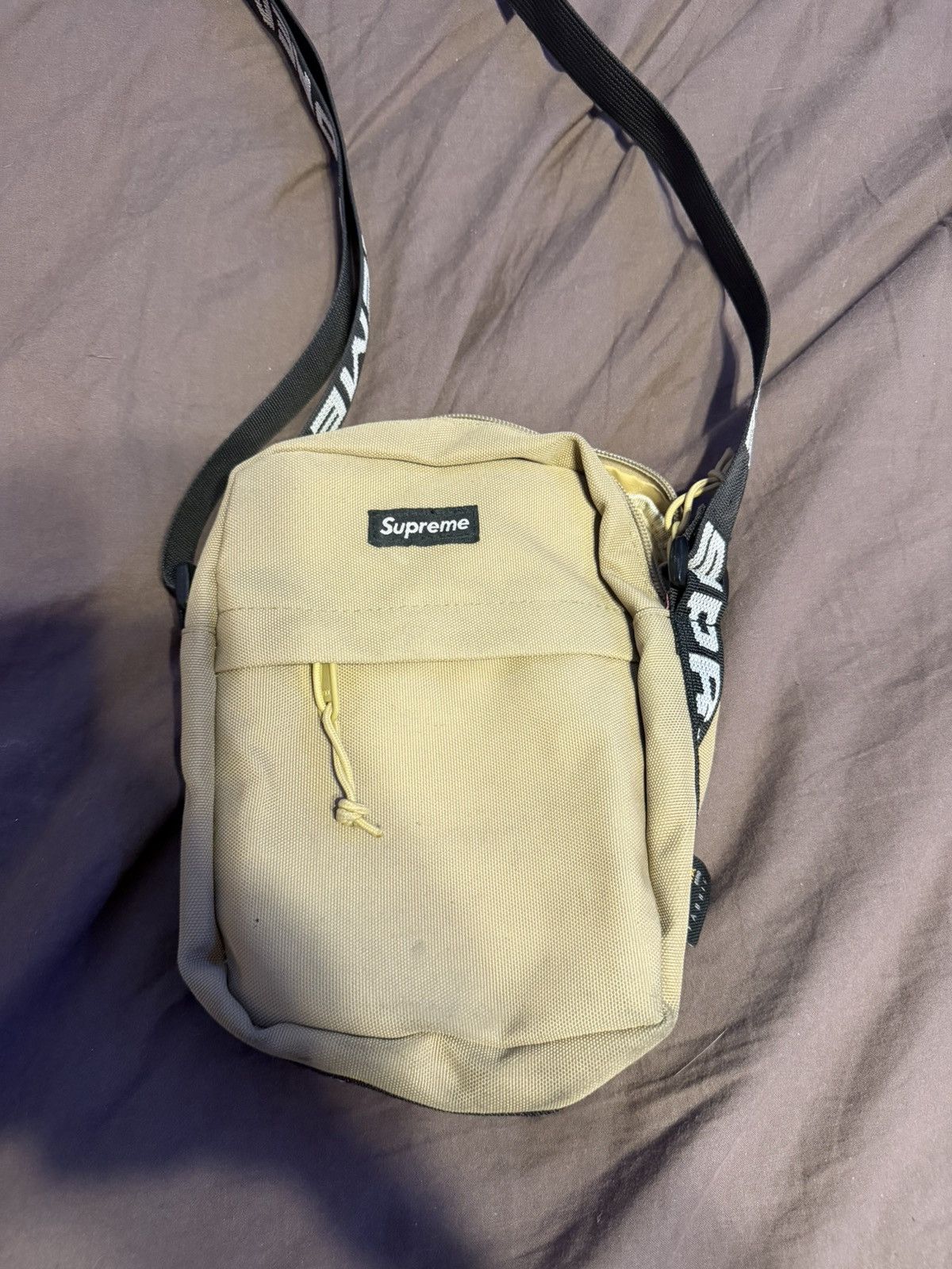 Supreme SS18 Supreme Shoulder Bag Tan | Grailed