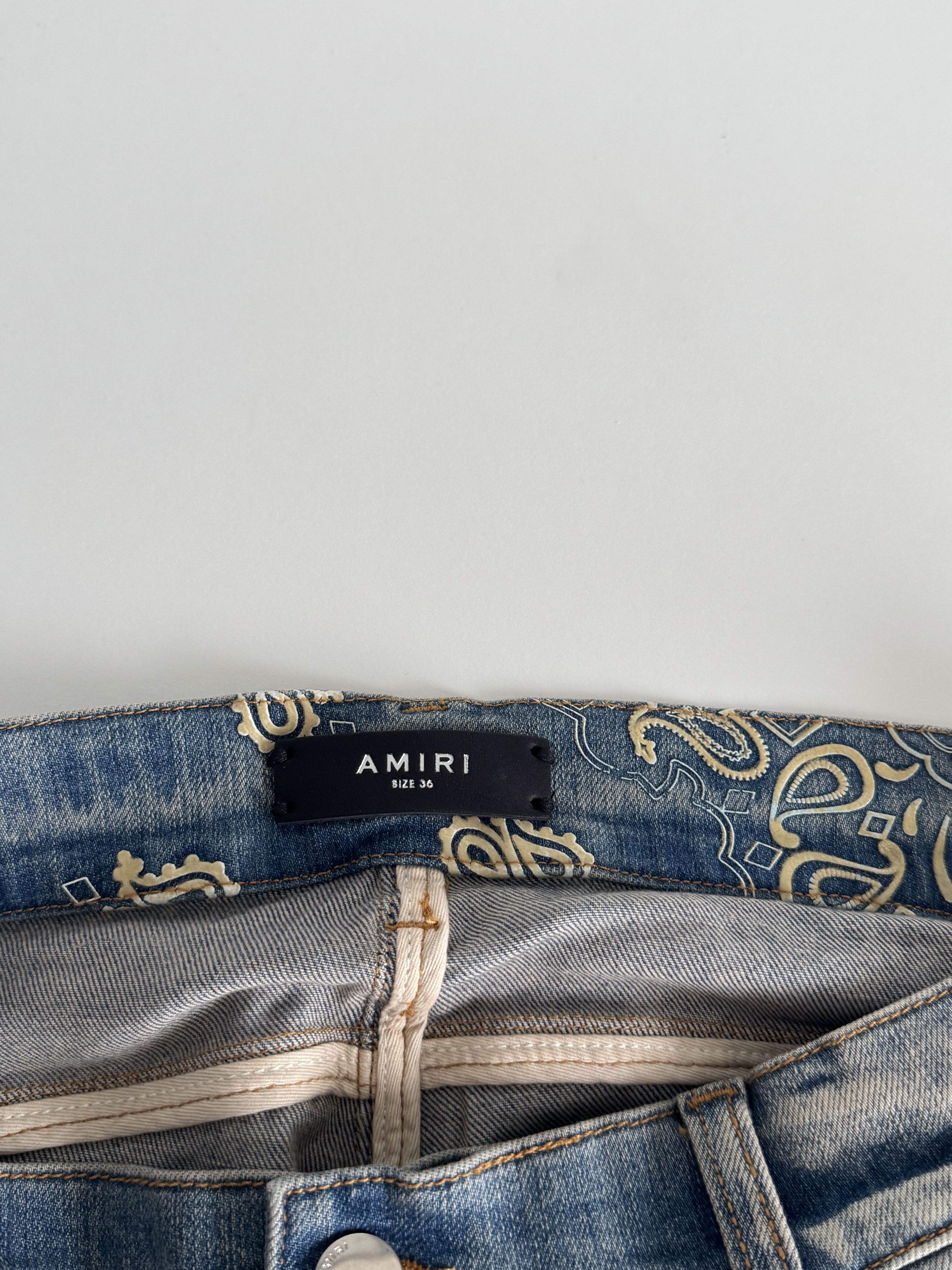 Amiri Amiri Bandana Jeans Size US 36 / EU 52 - 5 Thumbnail