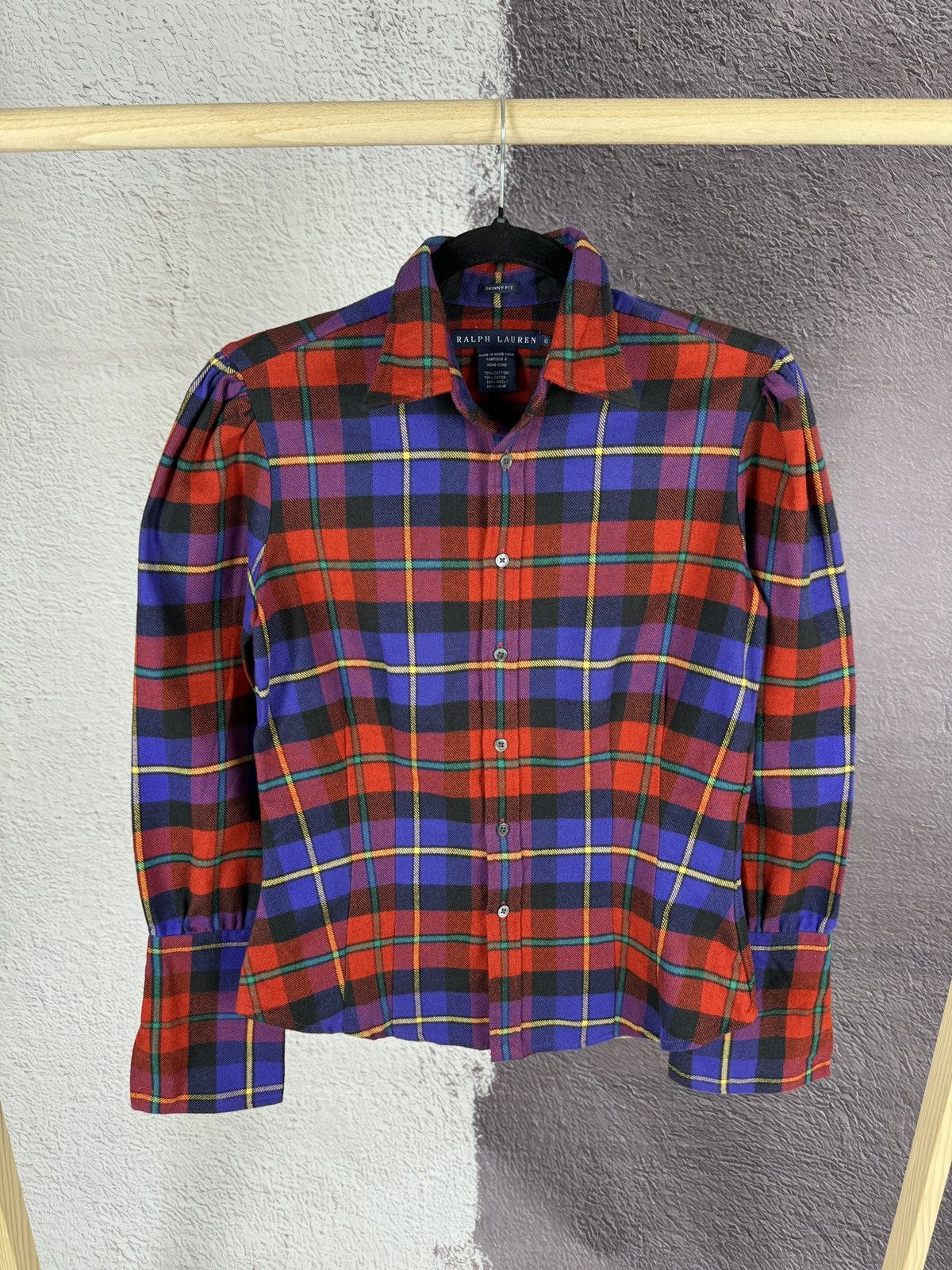 Ralph Lauren Ralph Lauren vintage checkered wool cotton flannel shirt Size M / US 6-8 / IT 42-44 - 1 Thumbnail