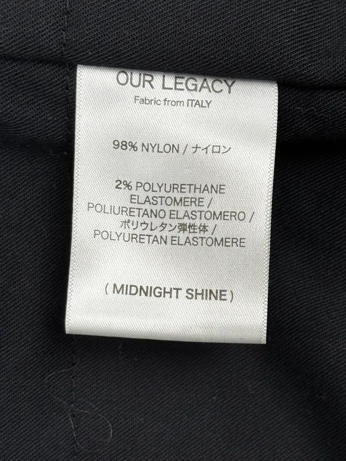 Our Legacy Our Legacy Midnight Shine Navy Nylon Bomber Jacket Size US M / EU 48-50 / 2 - 11 Thumbnail