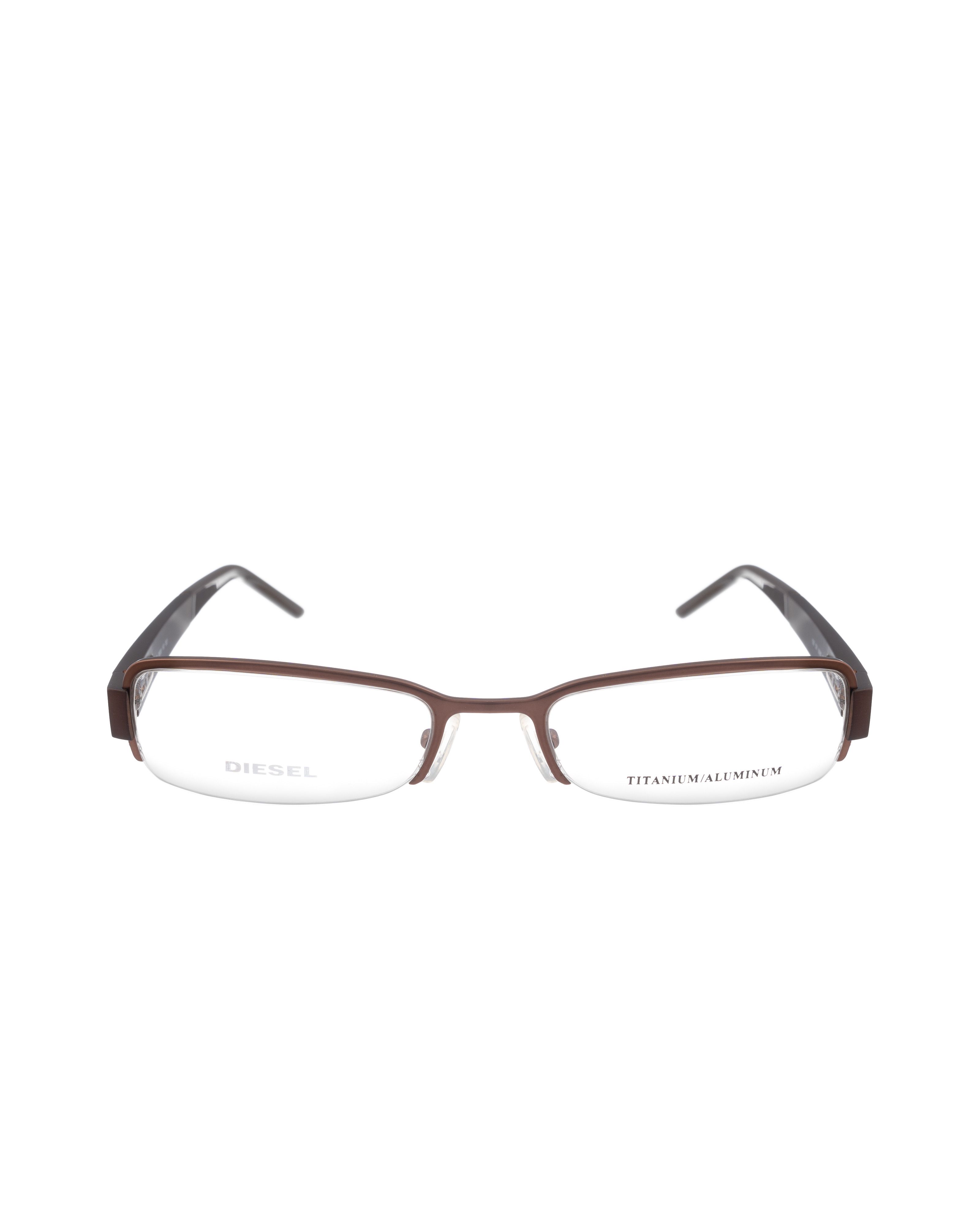 Diesel Diesel 00s Brown Metallic Half Rim Glasses Size ONE SIZE - 2 Thumbnail