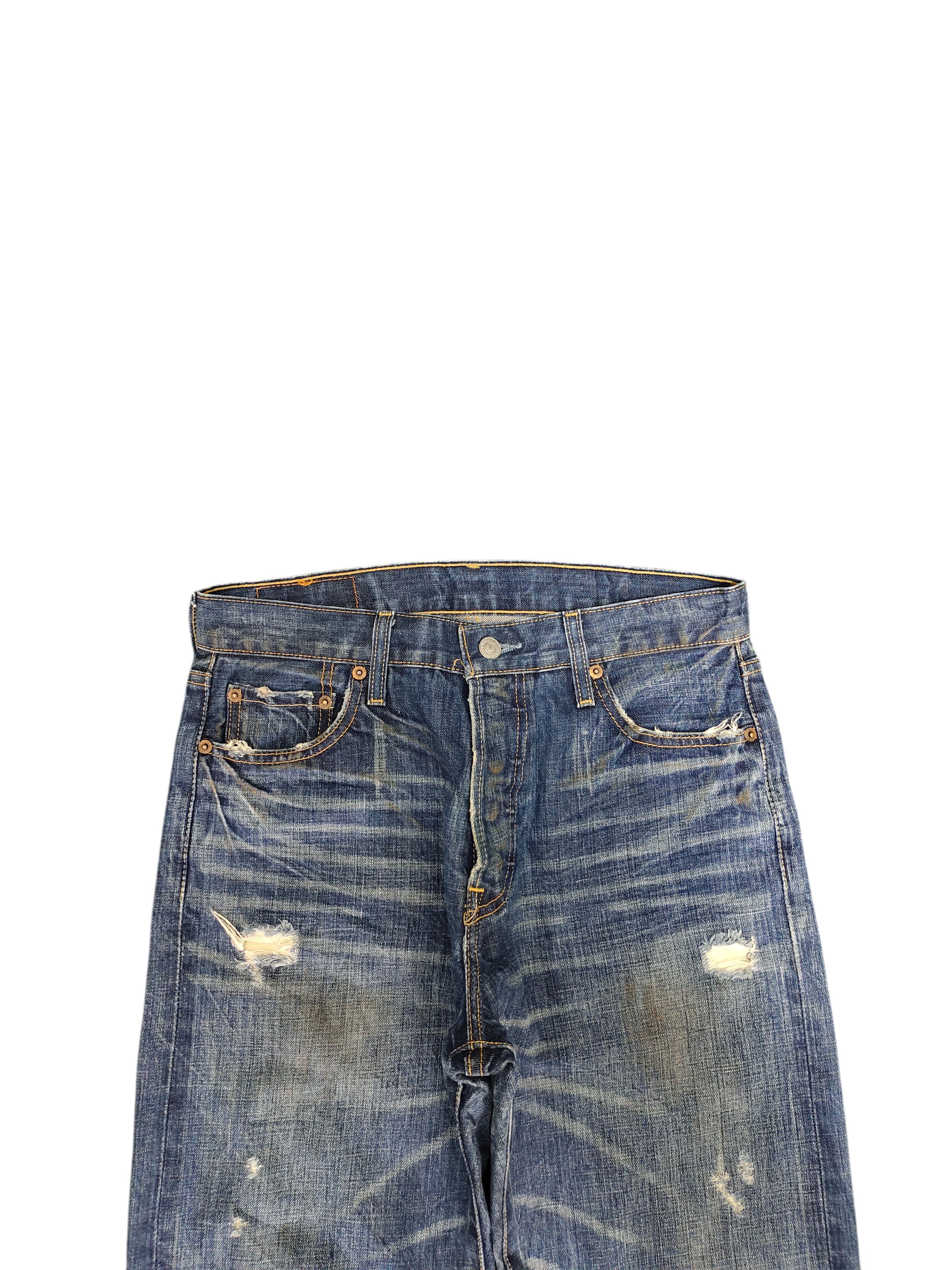 Levi's Vintage Levis 501 Clawmark Distress Faded Dirt Jeans Size US 30 / EU 46 - 2 Thumbnail