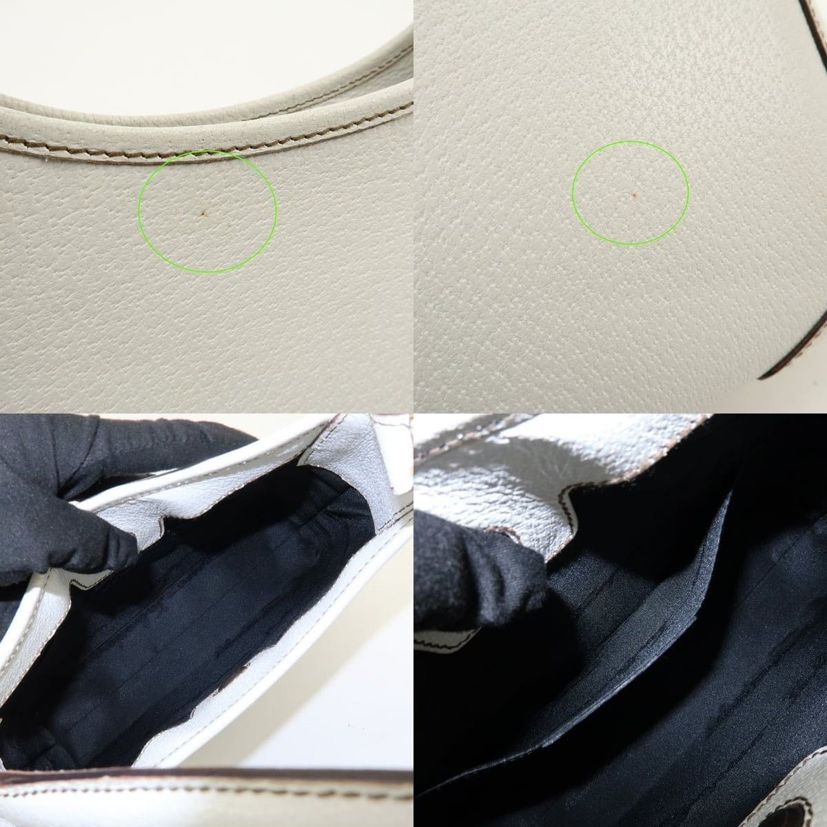 Salvatore Ferragamo Ferragamo Calfskin Shoulder Bag White Size ONE SIZE - 7 Thumbnail
