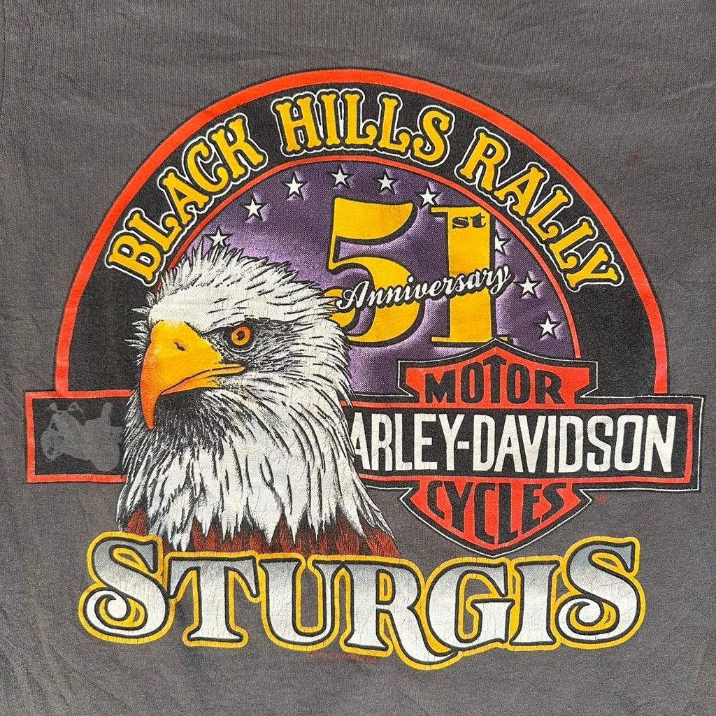 Harley Davidson RARE Black Hills Rally 1991 Harley Davidson tee Size US M / EU 48-50 / 2 - 7 Thumbnail