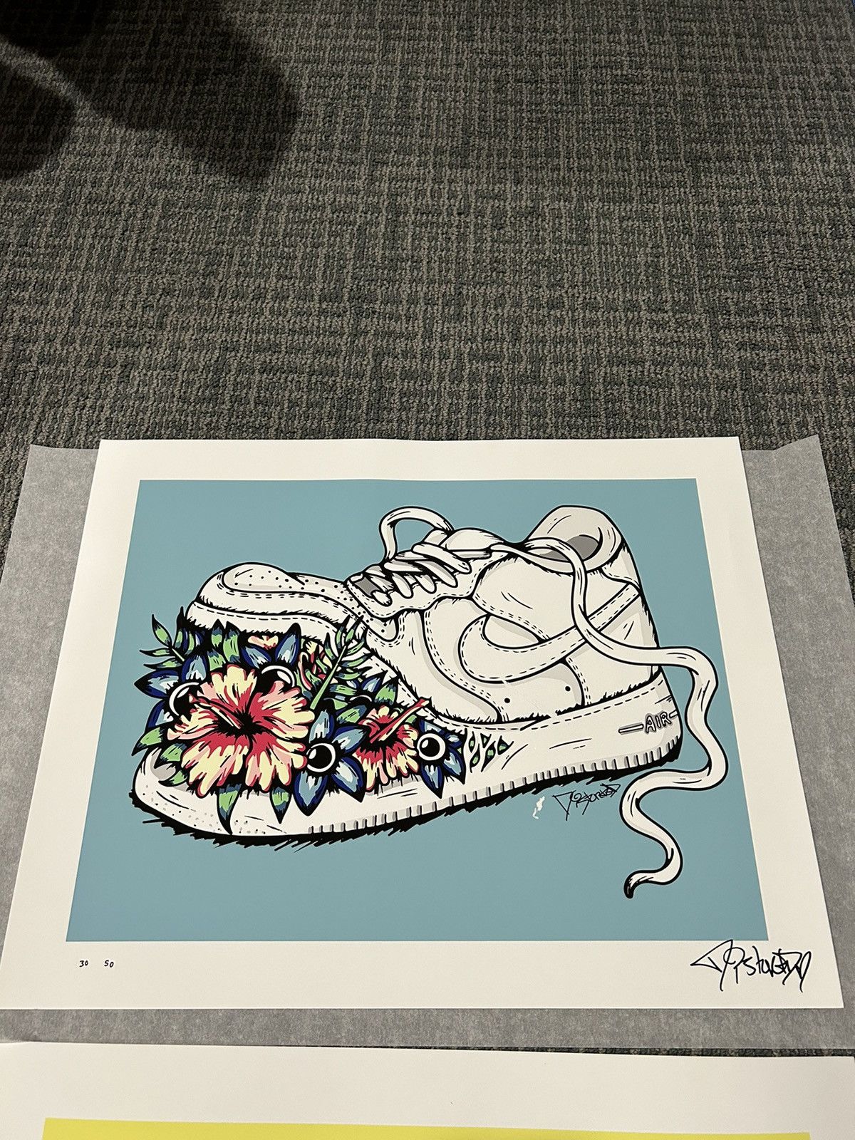 Nike Distortedd Tropical Nike Fine Art Print Size ONE SIZE - 2 Thumbnail